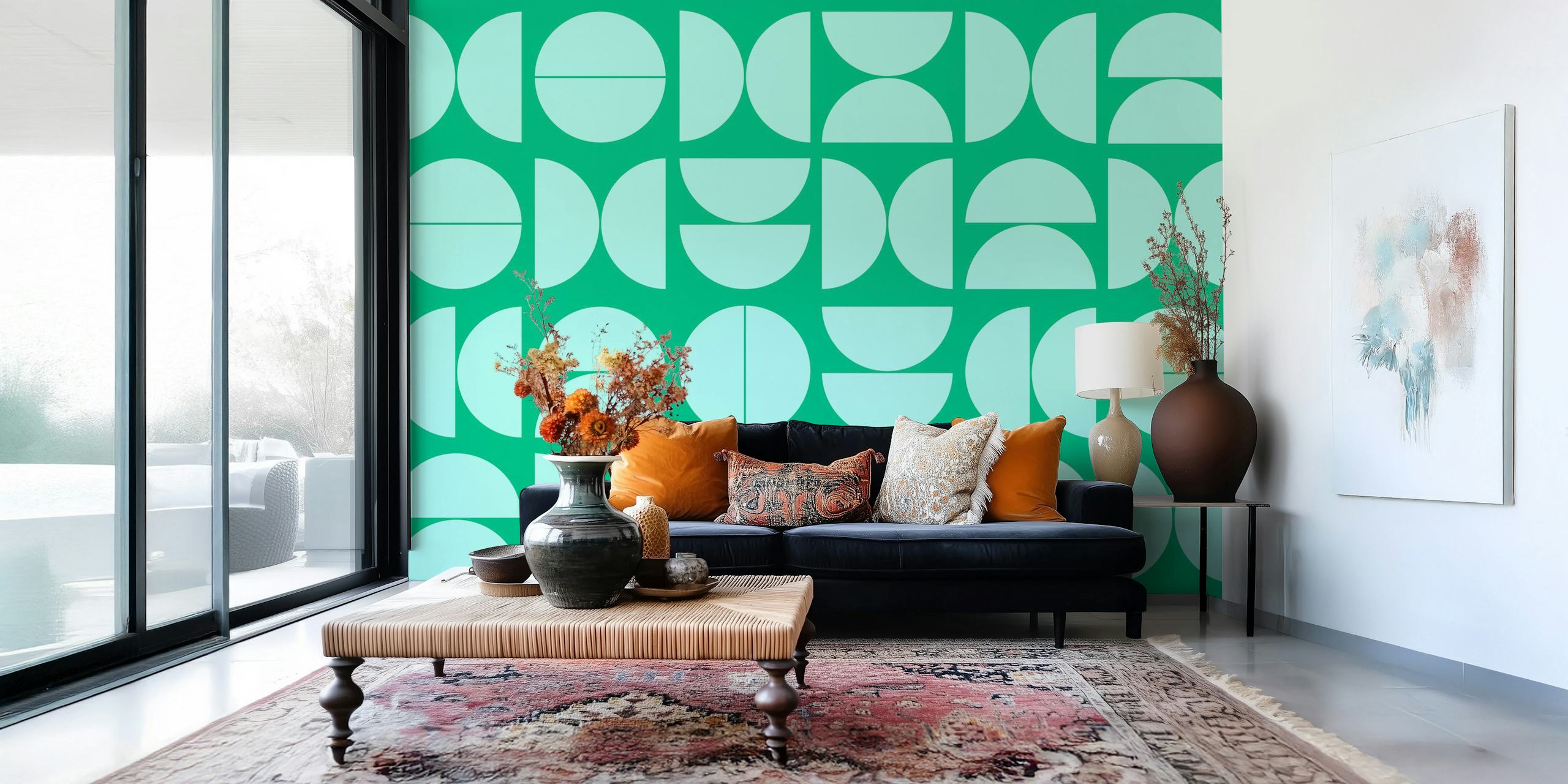 Fresh Mid-Century Modern dizajn tapeta