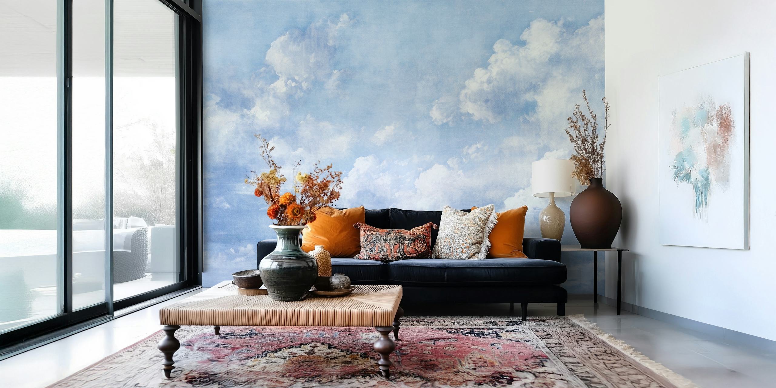 Serenity - Pastel Blue Sky in Safir w pokoju