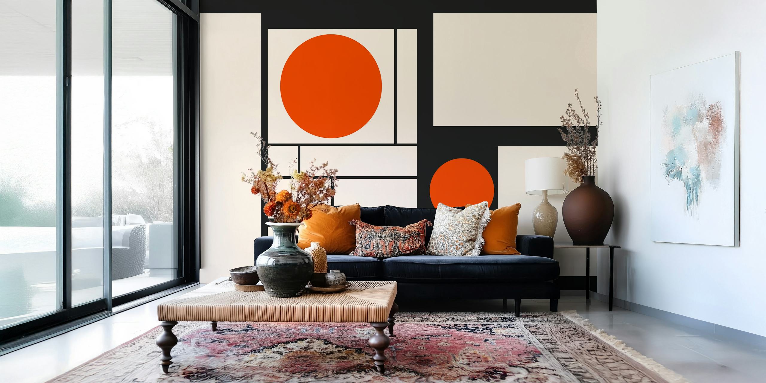 Modern Art Deco Bauhaus tapetdesign