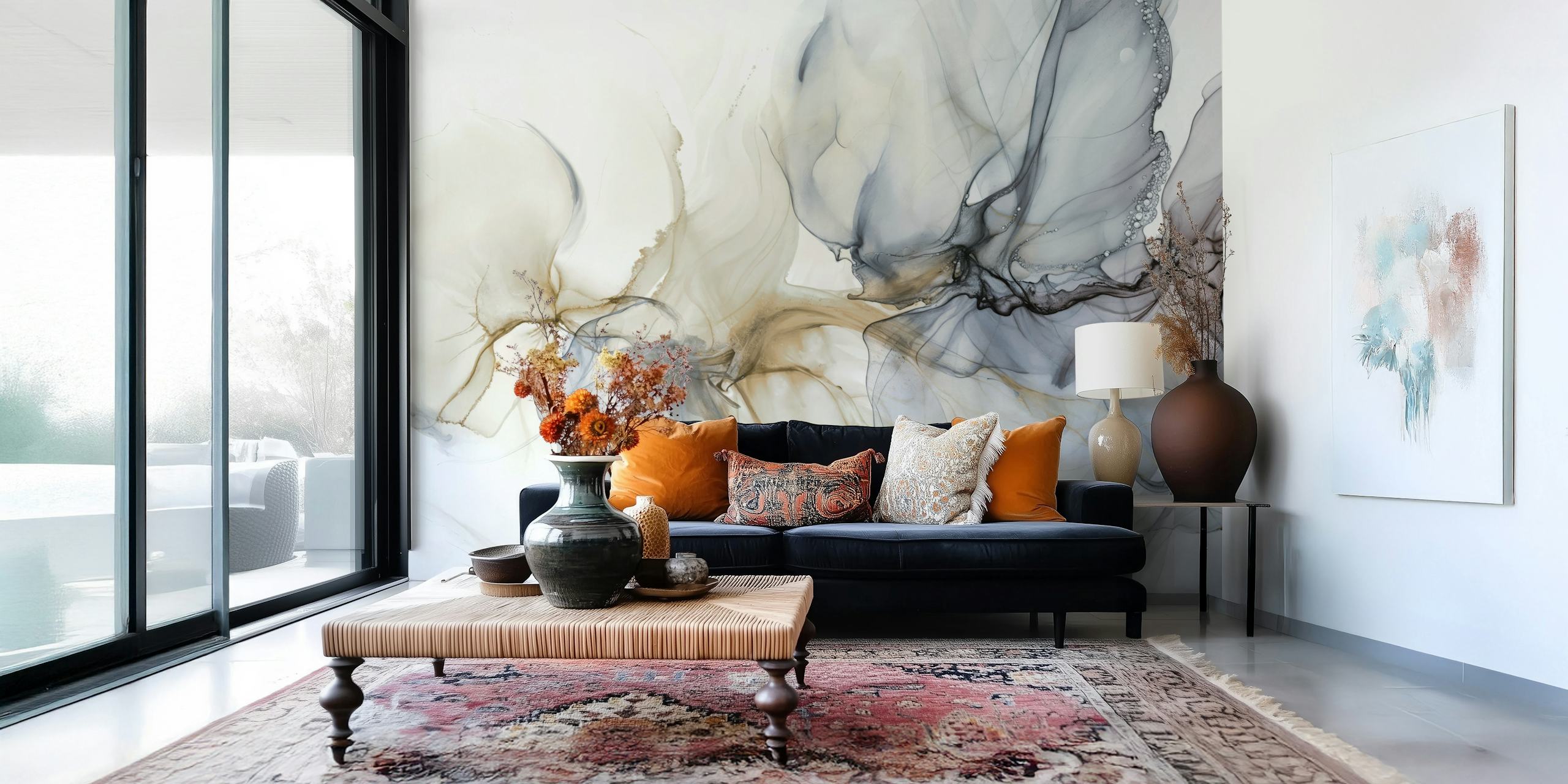 Floating ink wallpaper en tonos claros