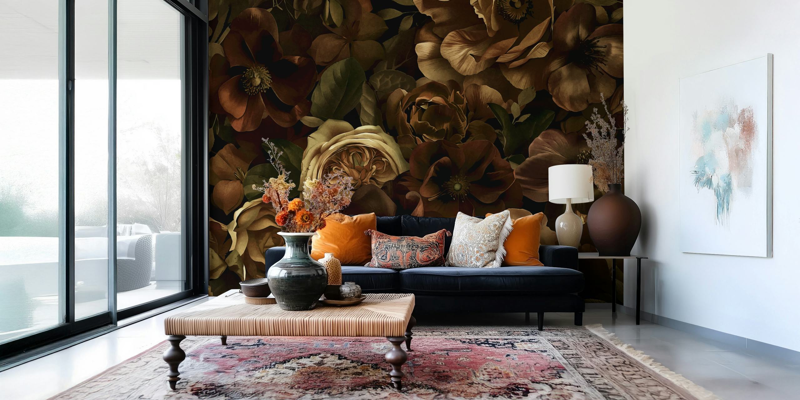 Moody Flower Garden Baroque Opulence design tapety