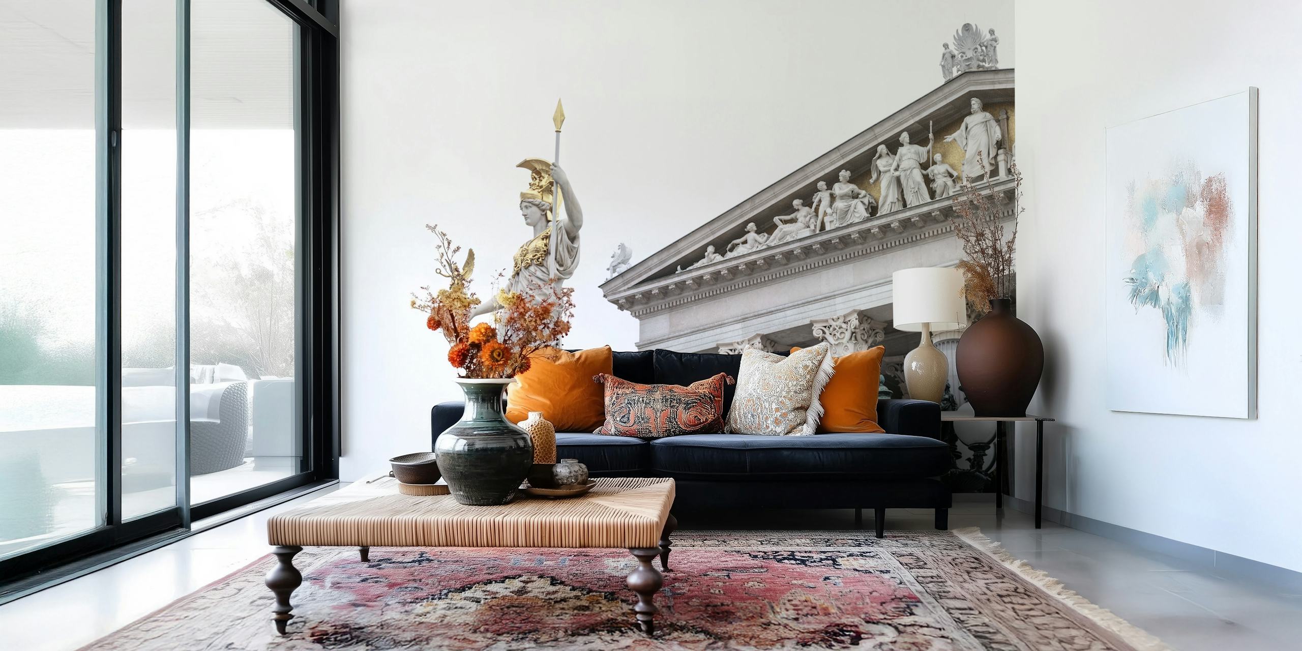 Guardian of Wisdom wallpaper displayed in a room