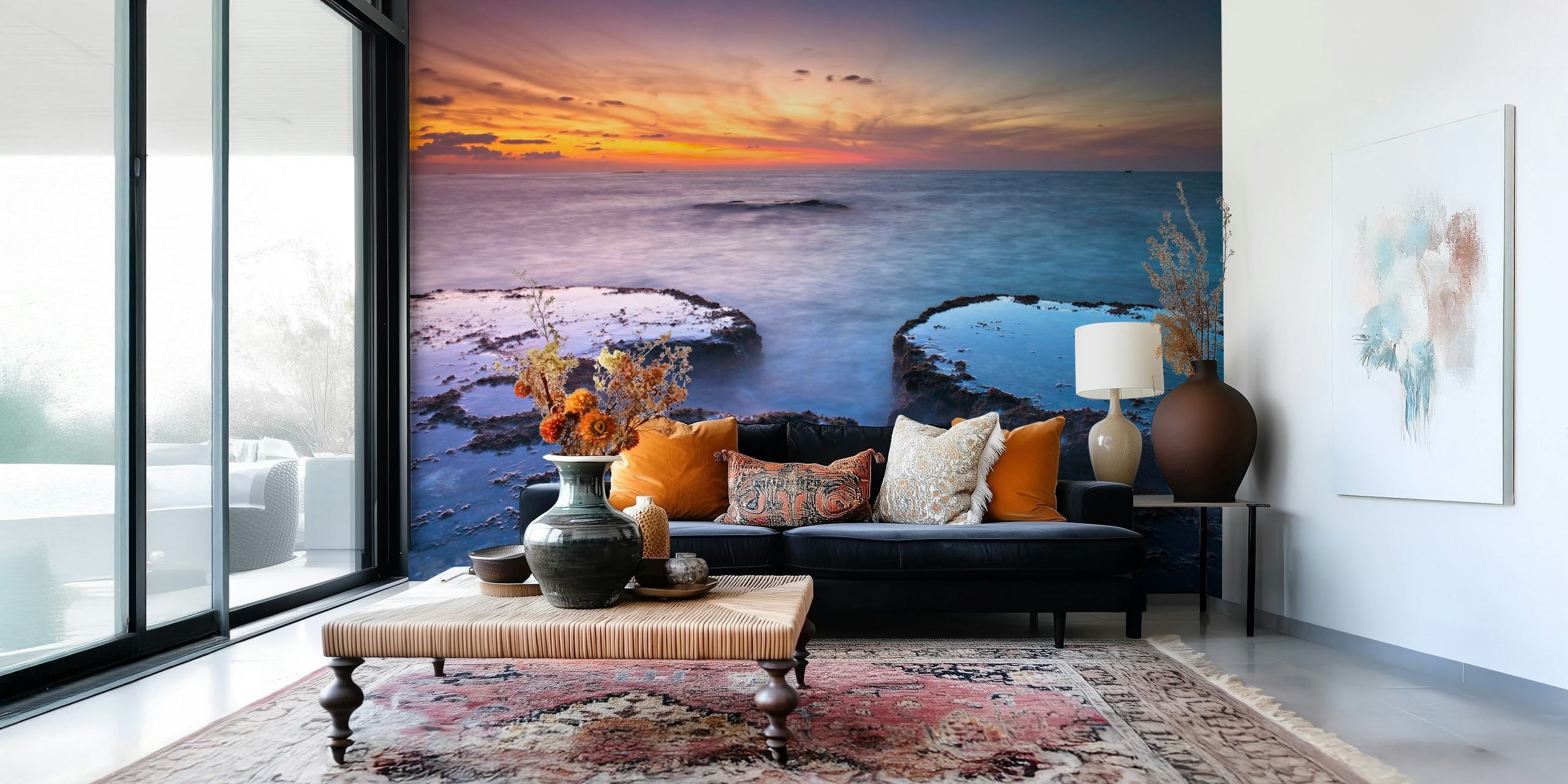 Ocean Serenity wallpaper in a room