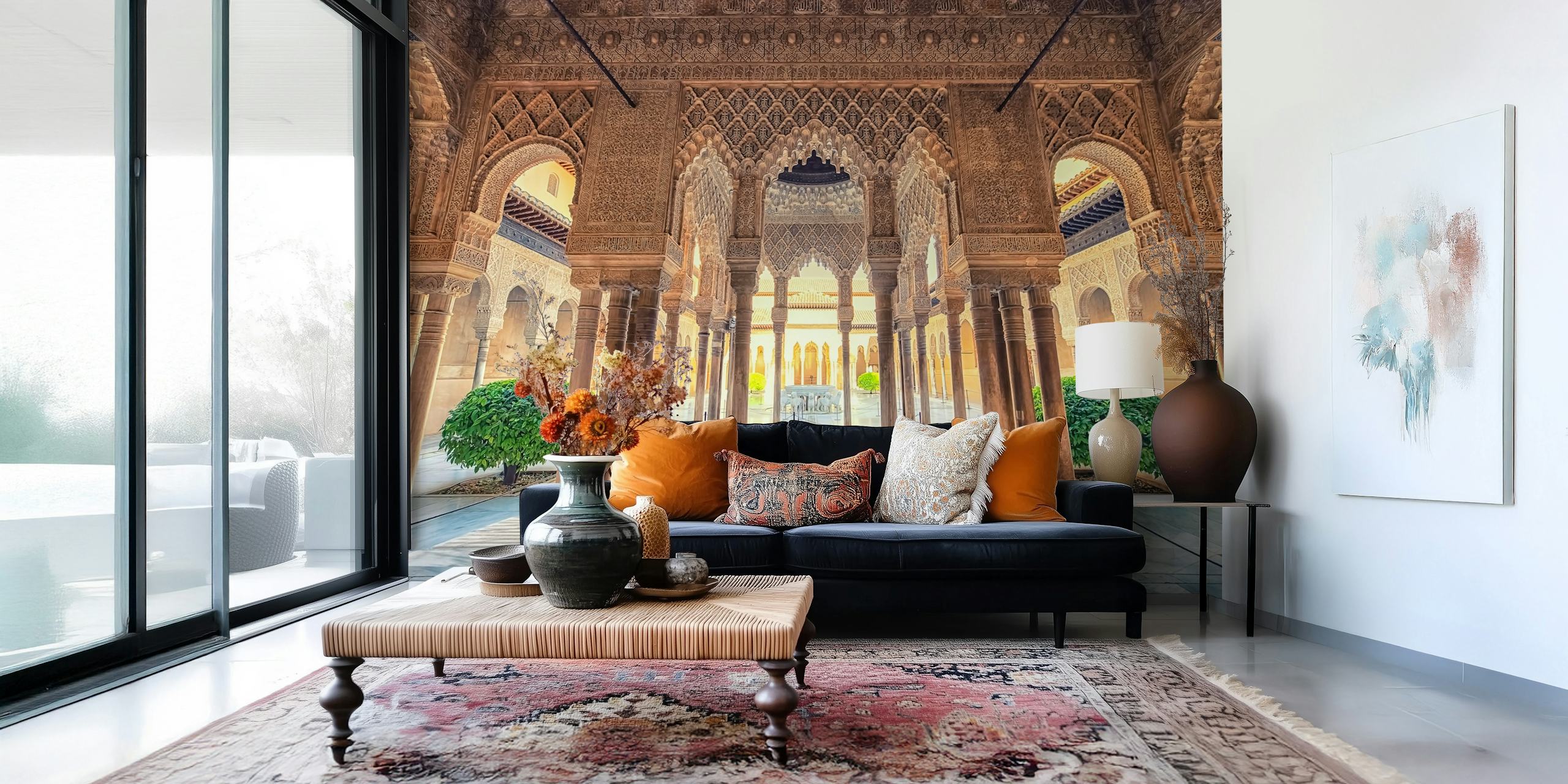 Ταπετσαρία Alhambra της Γρανάδας σε ένα κομψό δωμάτιο