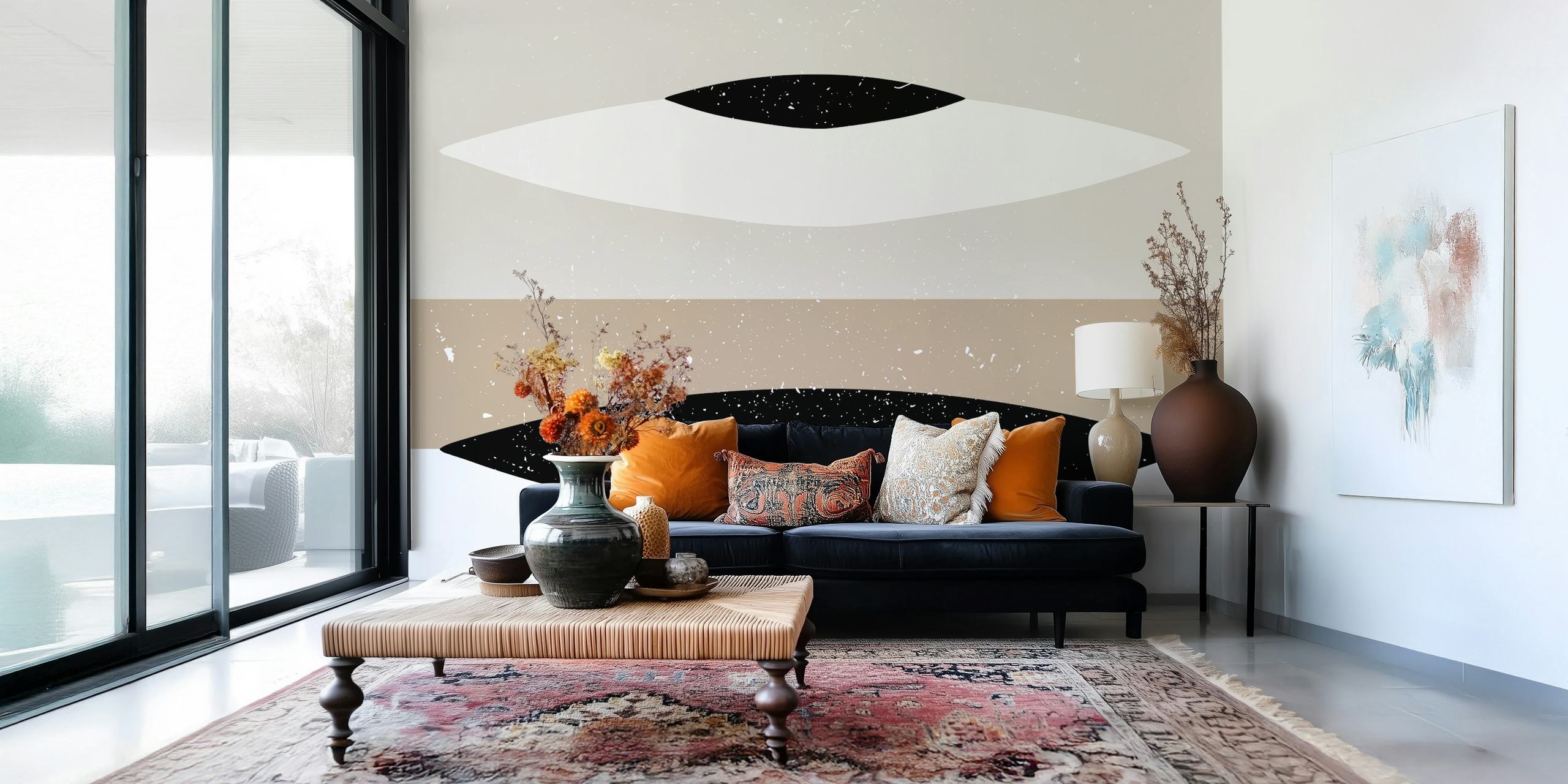 Minimalist Vision Chic wallpaper in a room