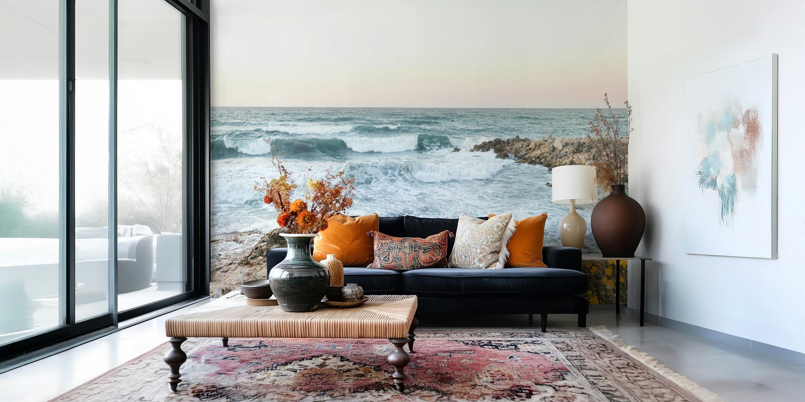 Seaside Escape Horizon tapet i et rum