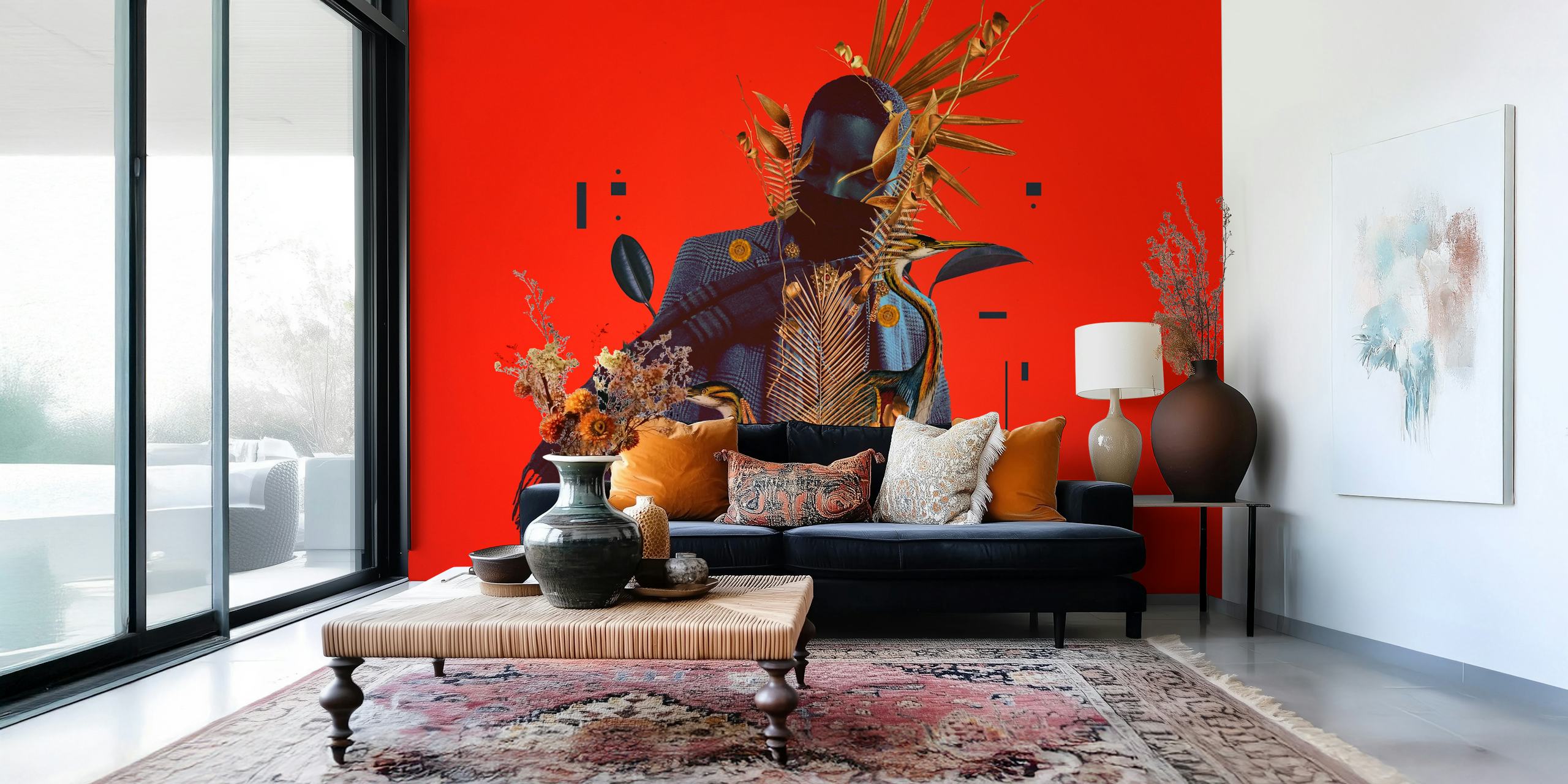 Midnight Jazz in New Orleans wallpaper in a room