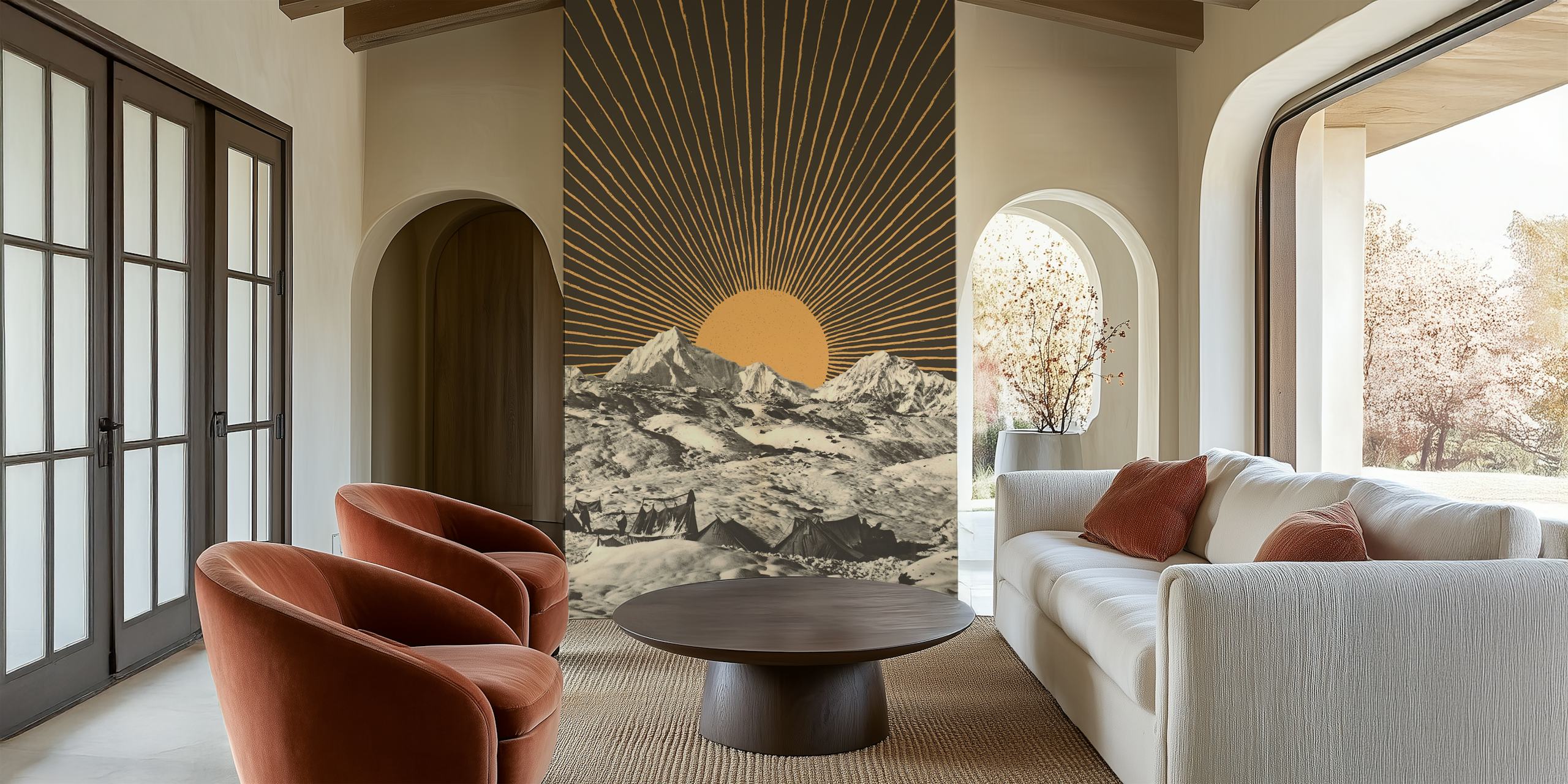 Mountainscape 6 wallpaper in a room