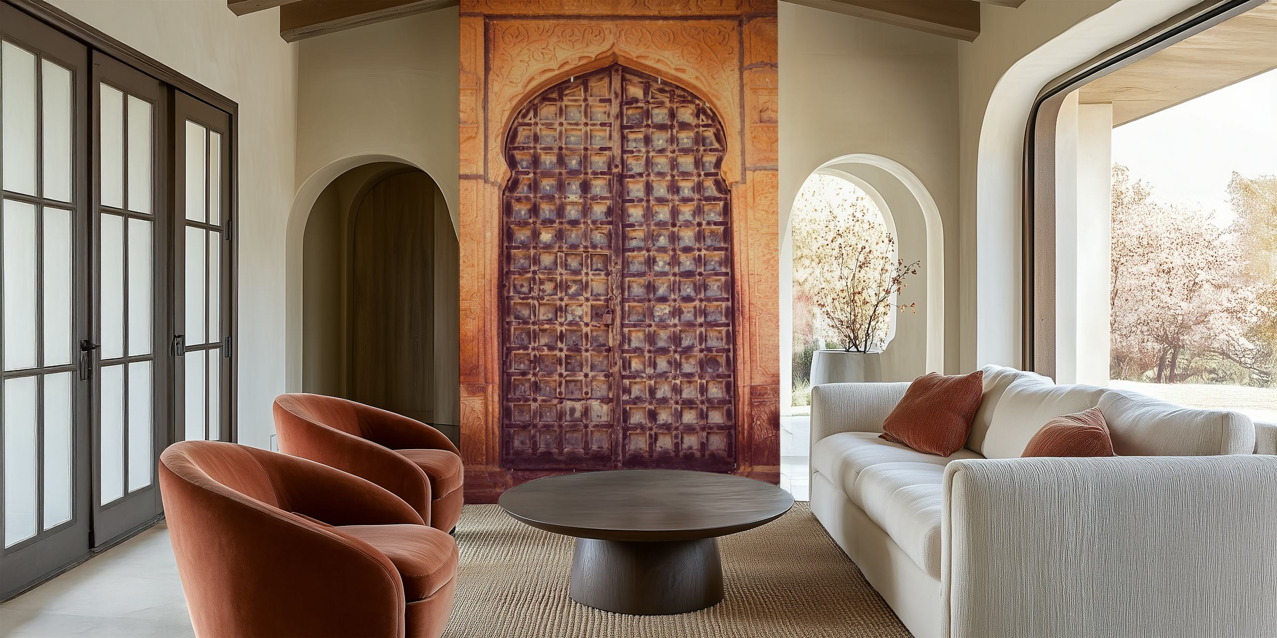 Papier peint Doors of Rajasthan dans une pièce