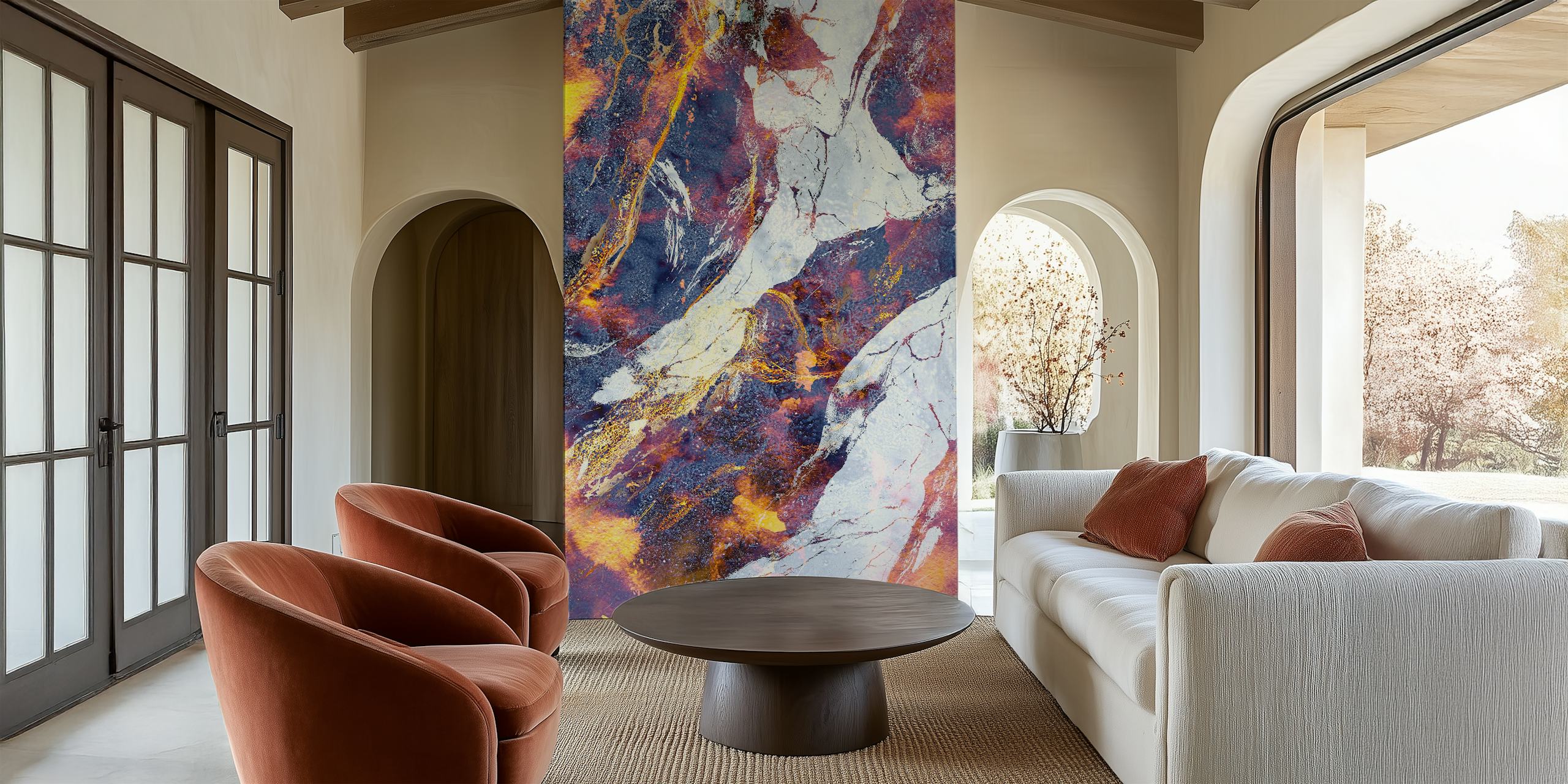 Tapeta Firestone Marble Flow u sobi