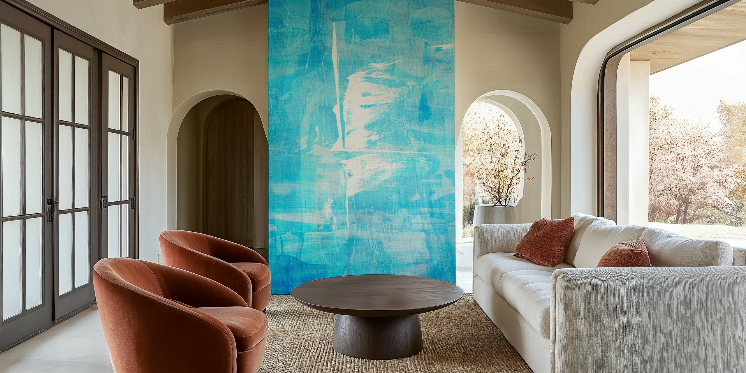 Sail 1 wallpaper in a modern room