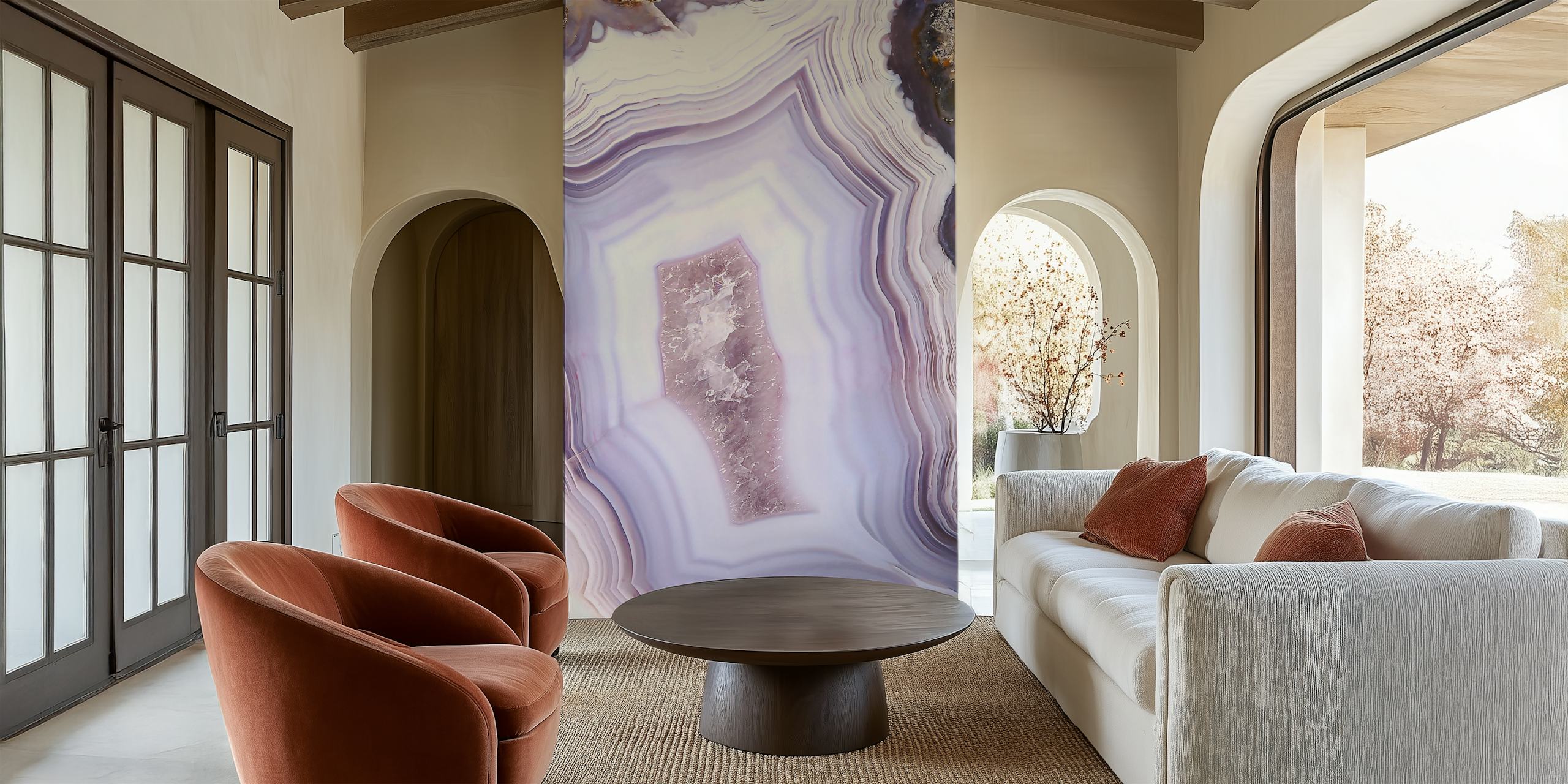 Agate Tapetdesign in einem Raum