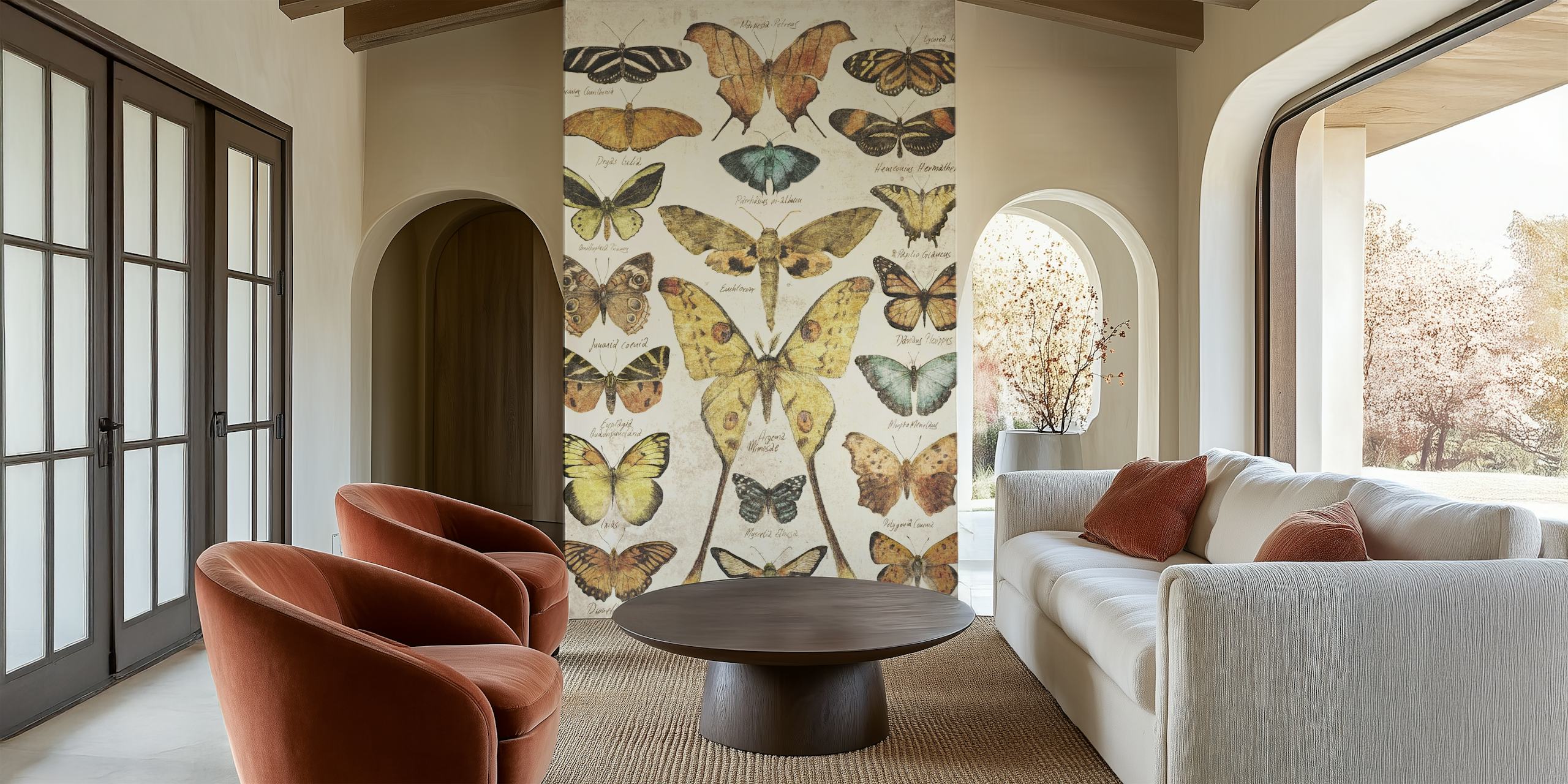 Butterflies I Wandgestaltung in einem Raum
