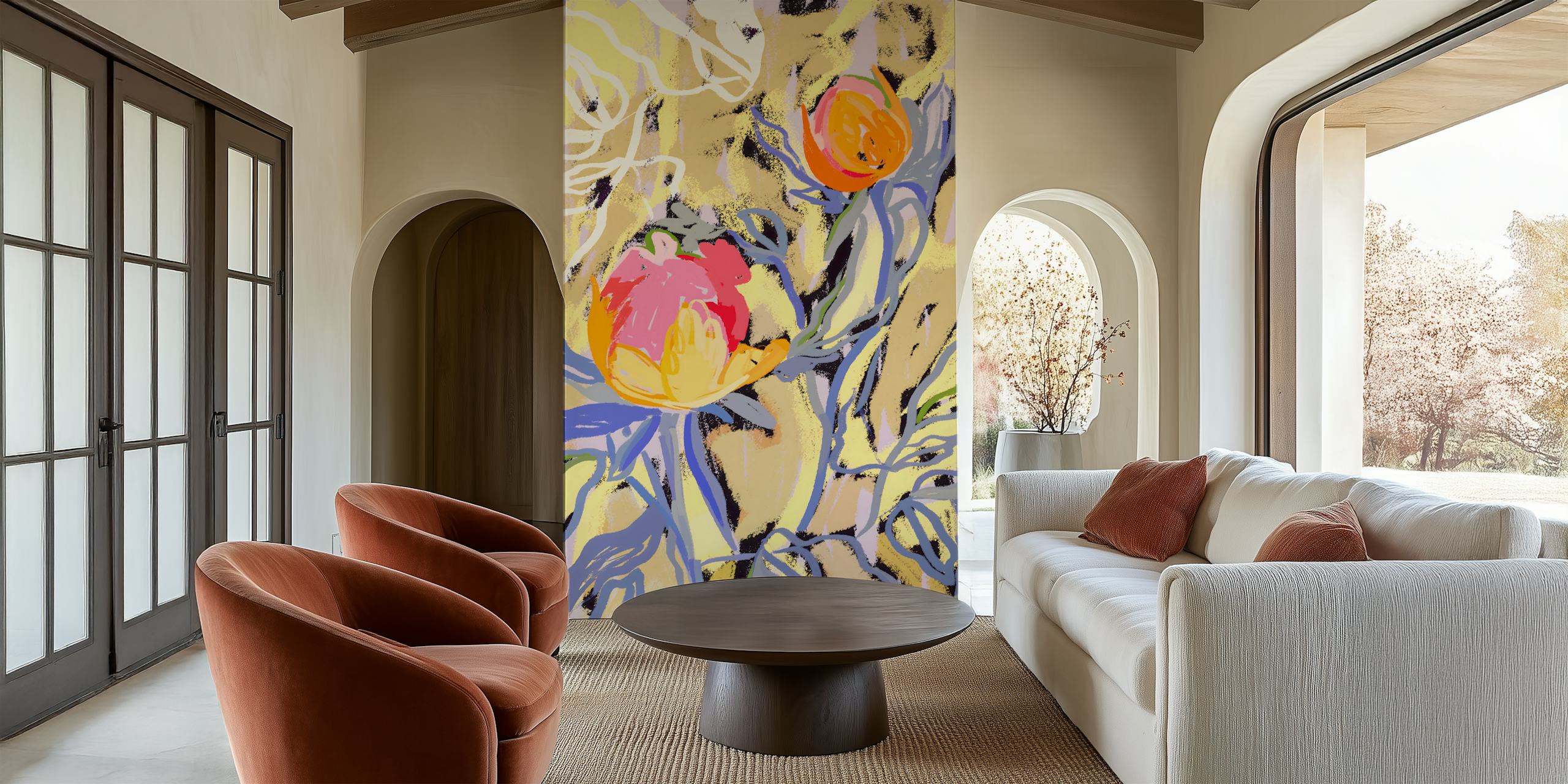 Blooms in The Butter Forest tapet i et rom