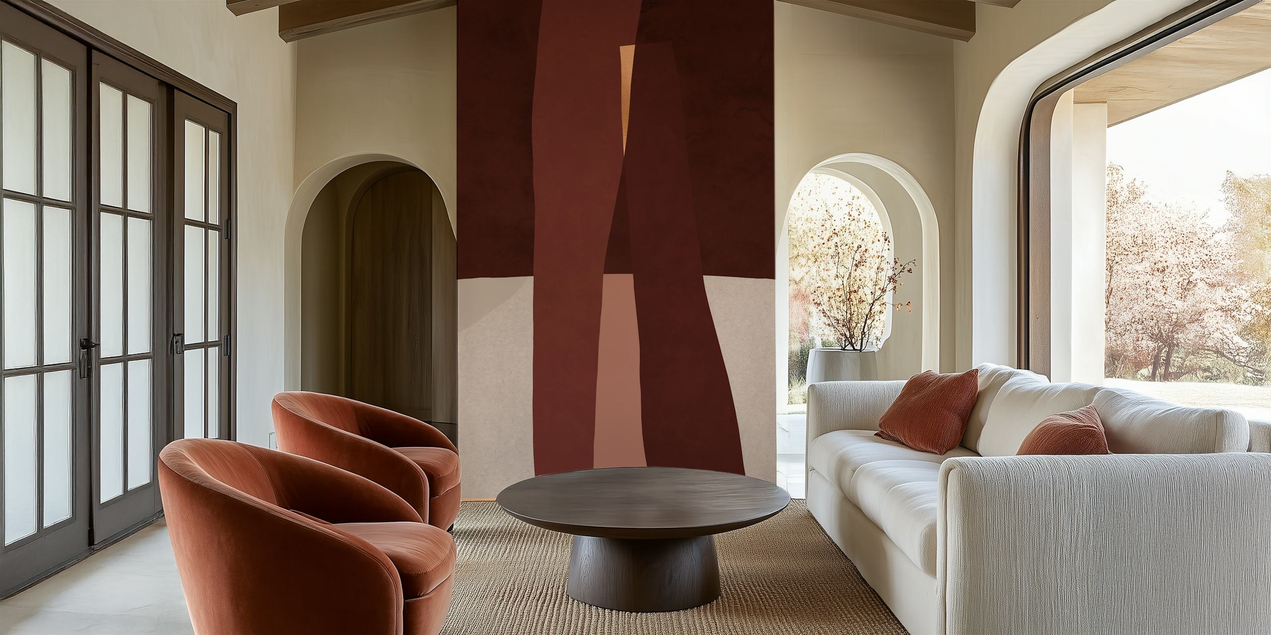 Architecture III wallpaper design in a room