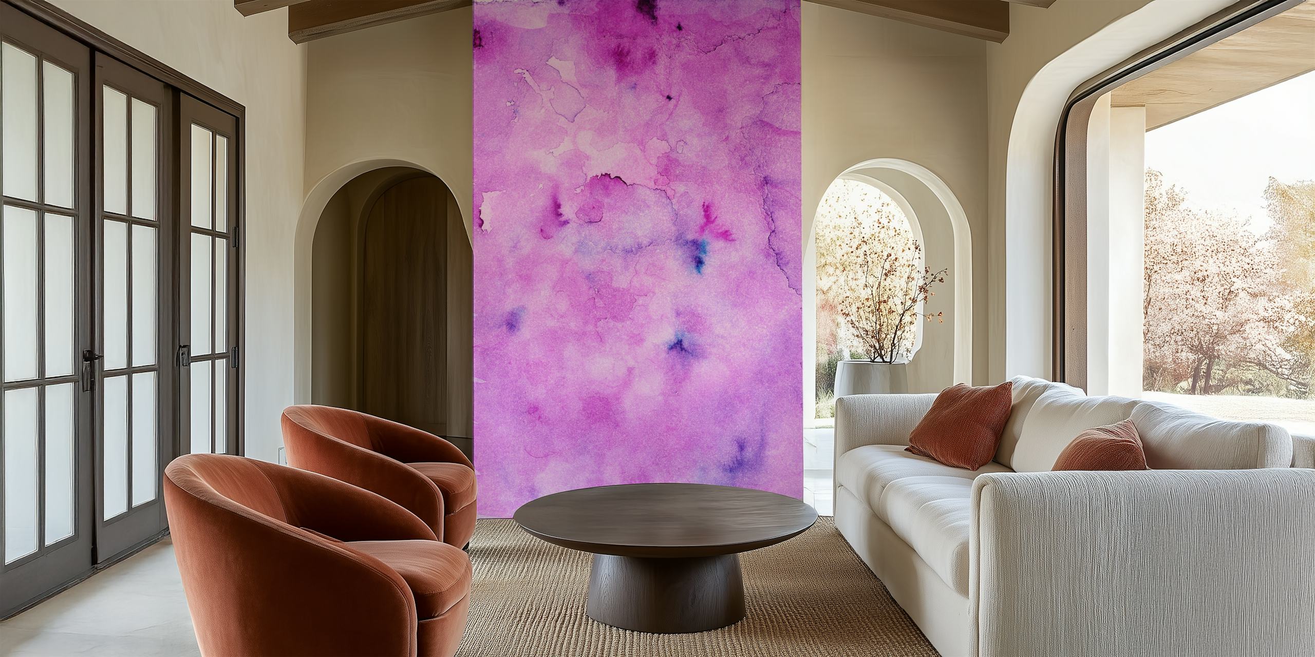 Mermaid Unicorn Abstract 2 wallpaper in a room