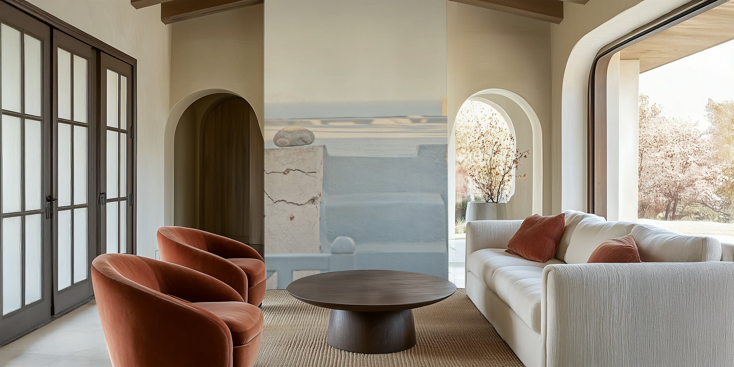 Santorini Zen Dream 9 wallpaper in a room