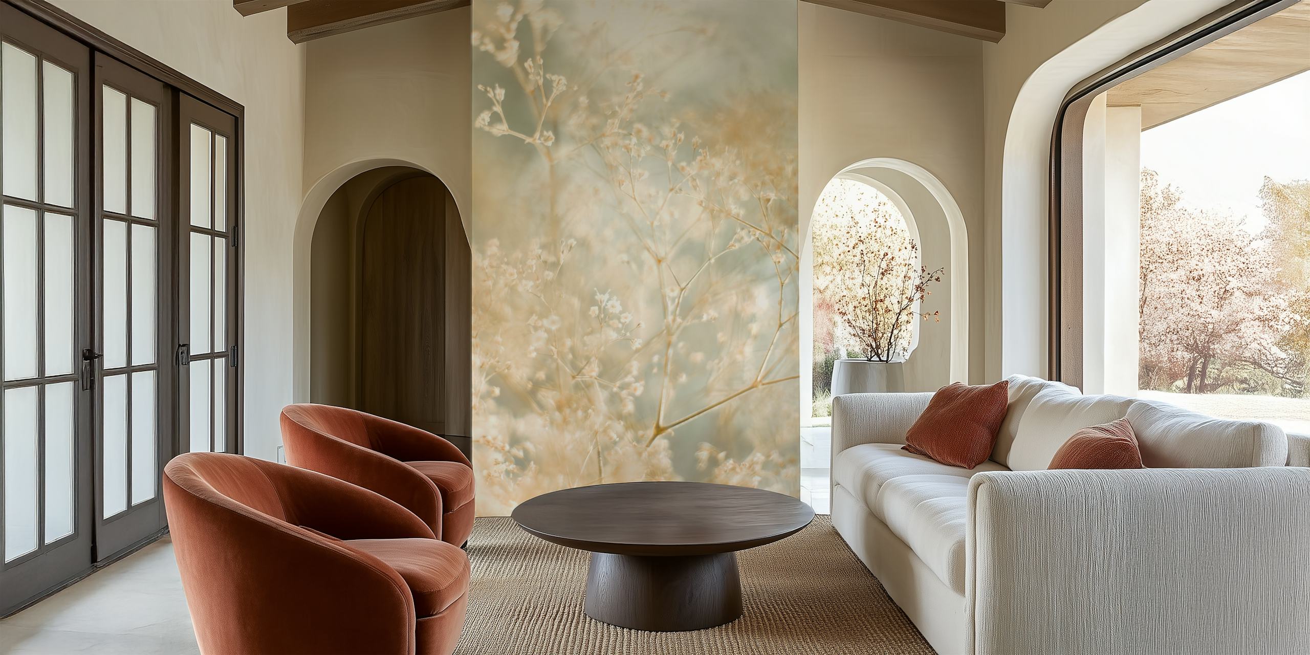 Flower Dreams blomster tapet i et rum