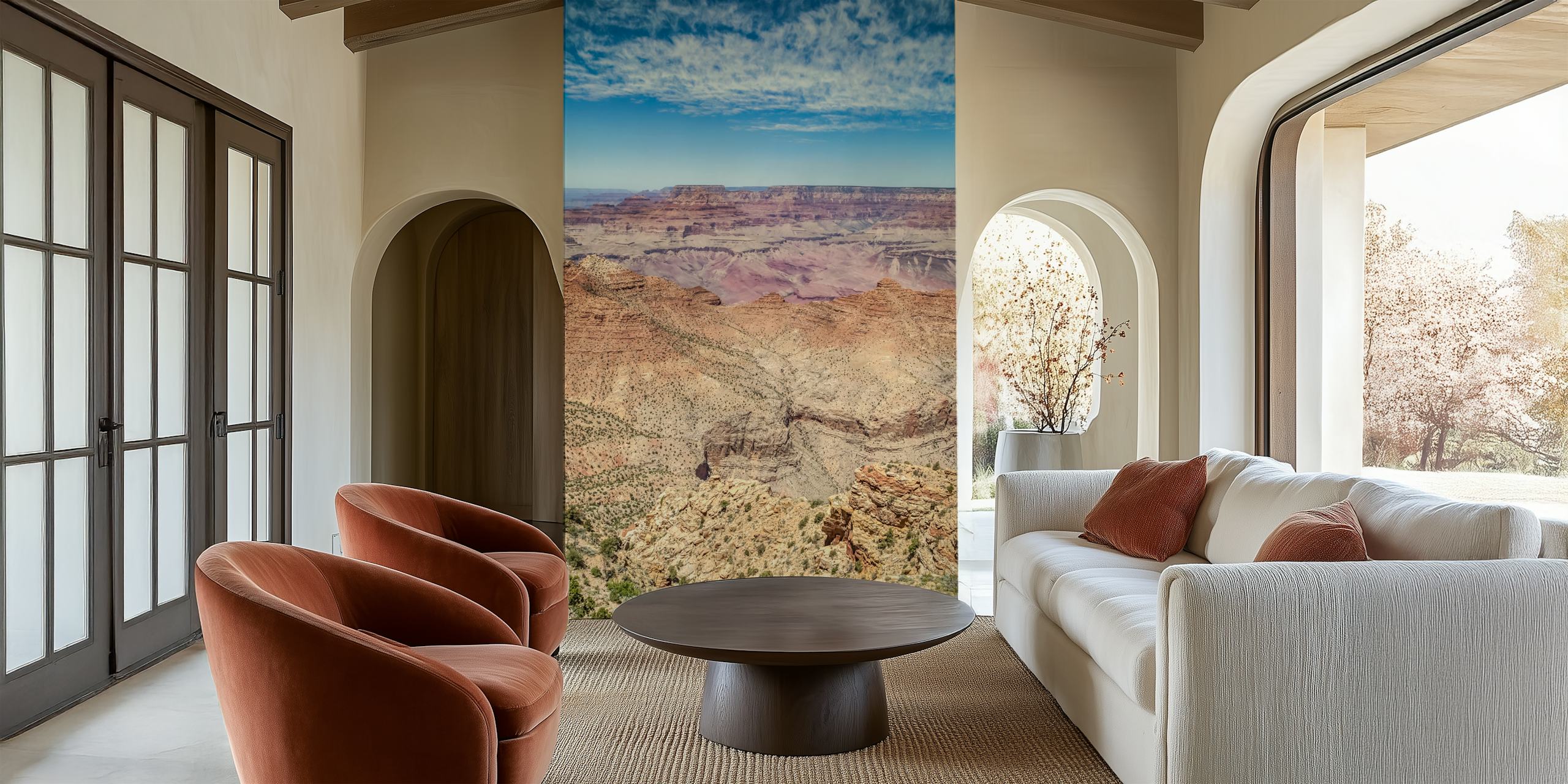 Desert View Grand Canyon wallpaper in a room