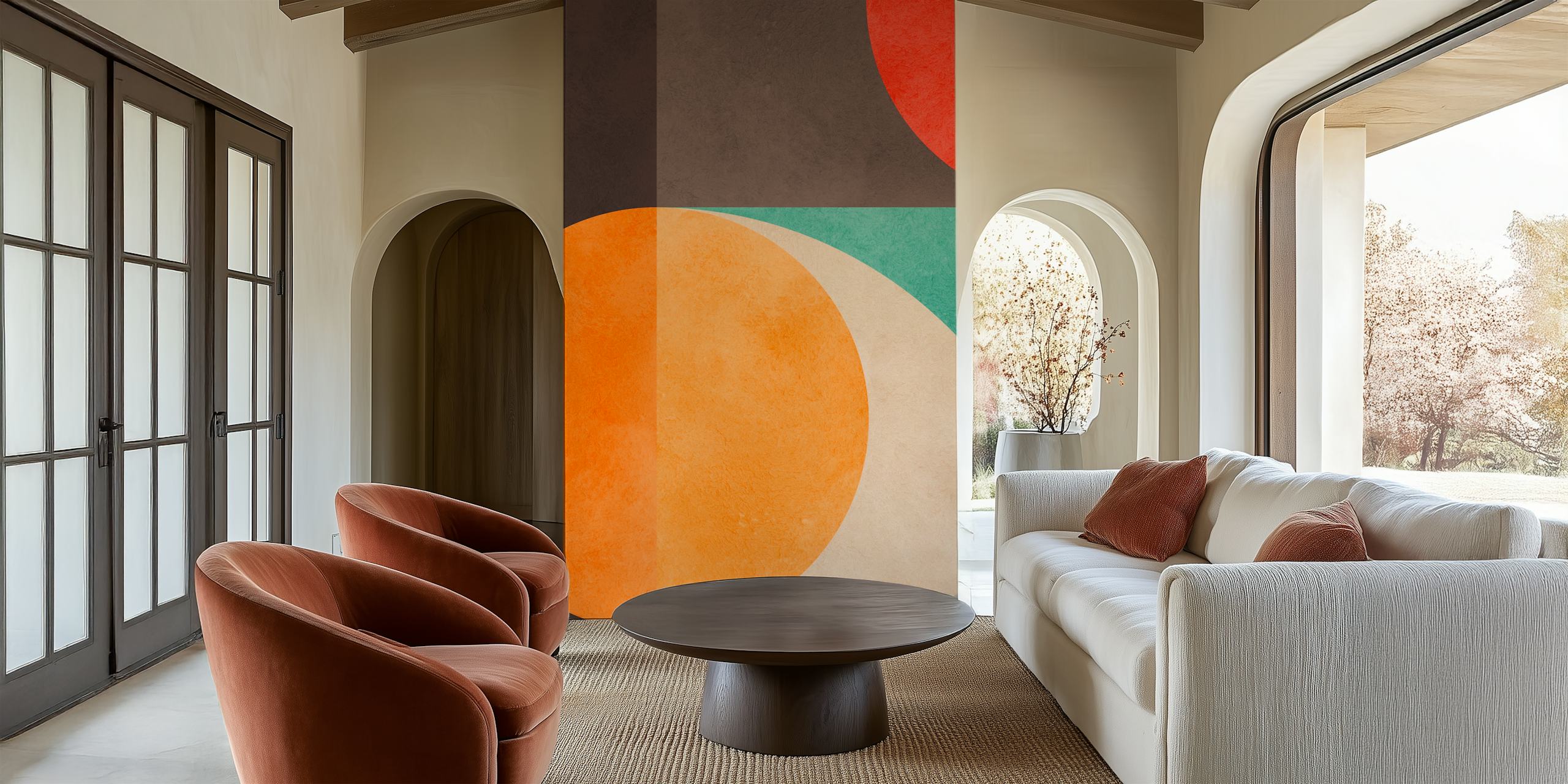 Colorful geometric harmony 03 design i et rum