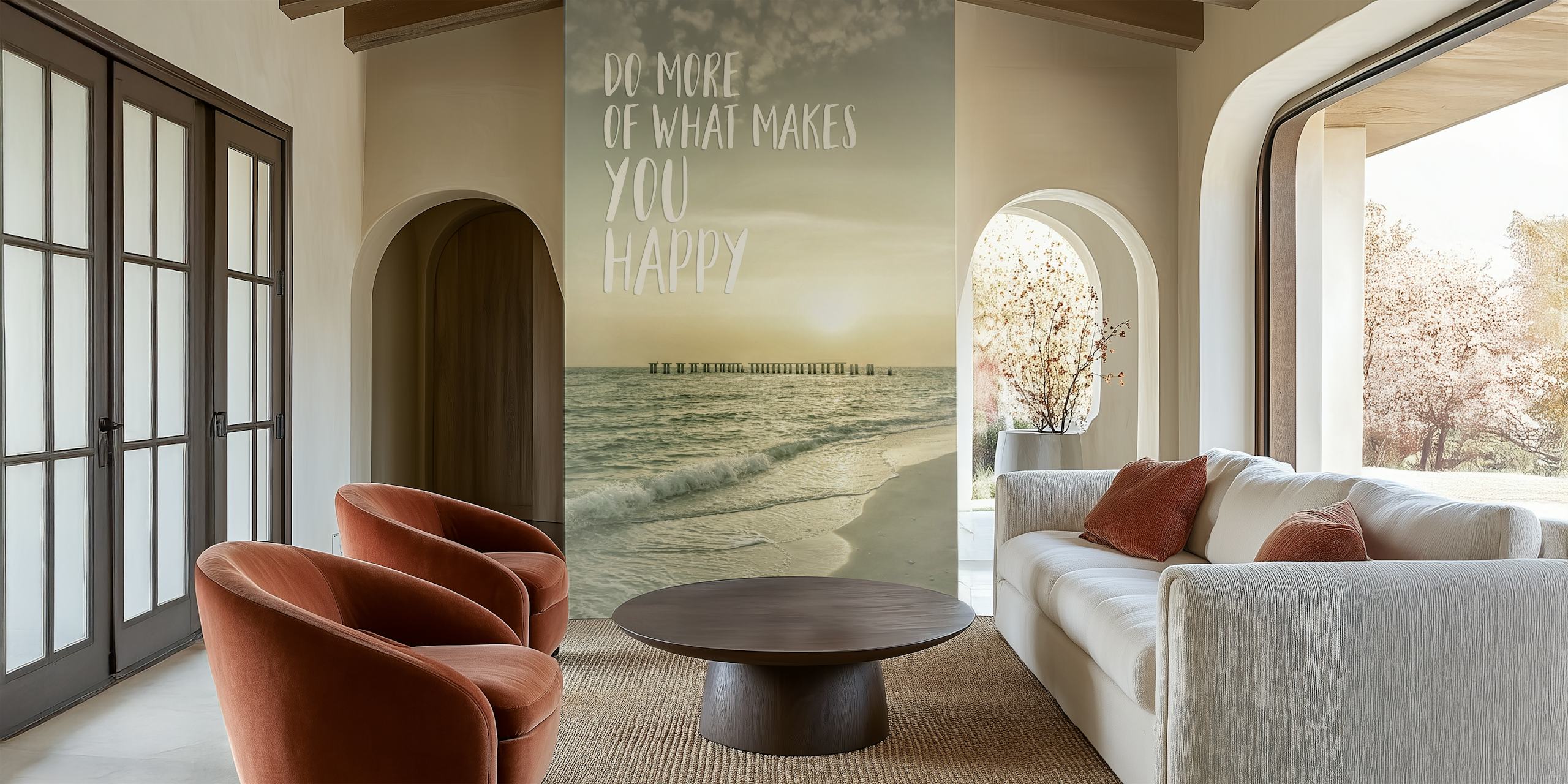 Do more of what makes you happy wallpaper in a room