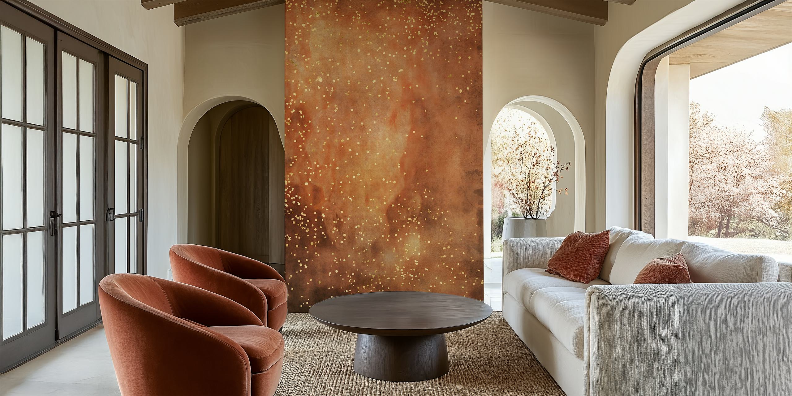 Flame Galaxy wallpaper in a room setting