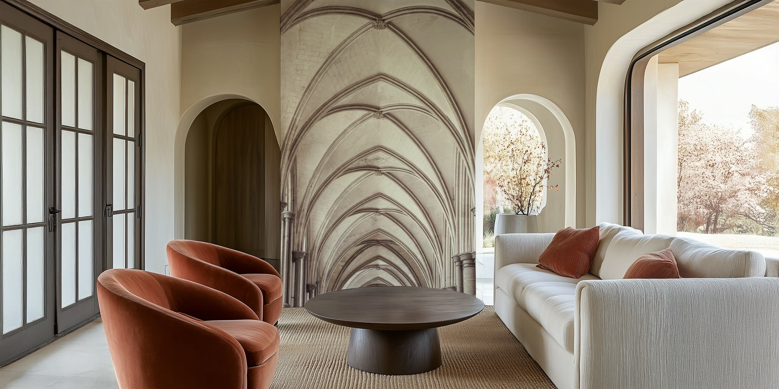 Tapeta Vaulted ceiling w pokoju