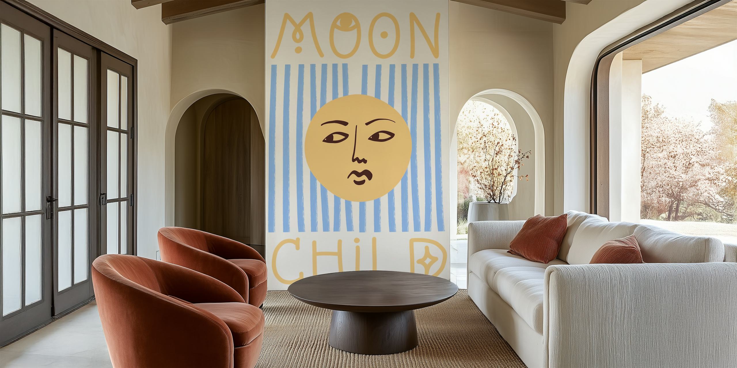 Moon Child tapetdesign i rum