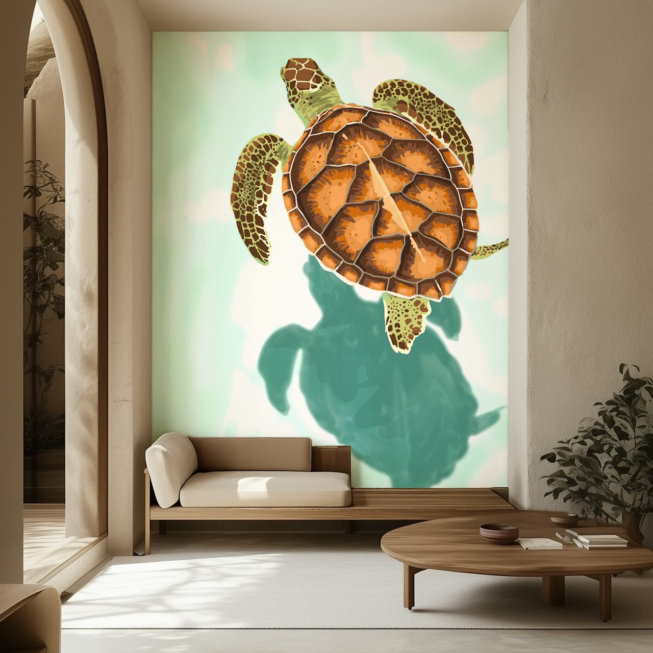 Own Your Shadow wallpaper in a room setting