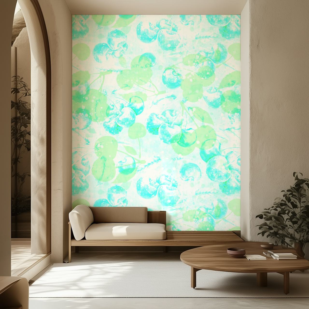 Bright Memory Cheery Pattern Ταπετσαρία Στο Δωμάτιο