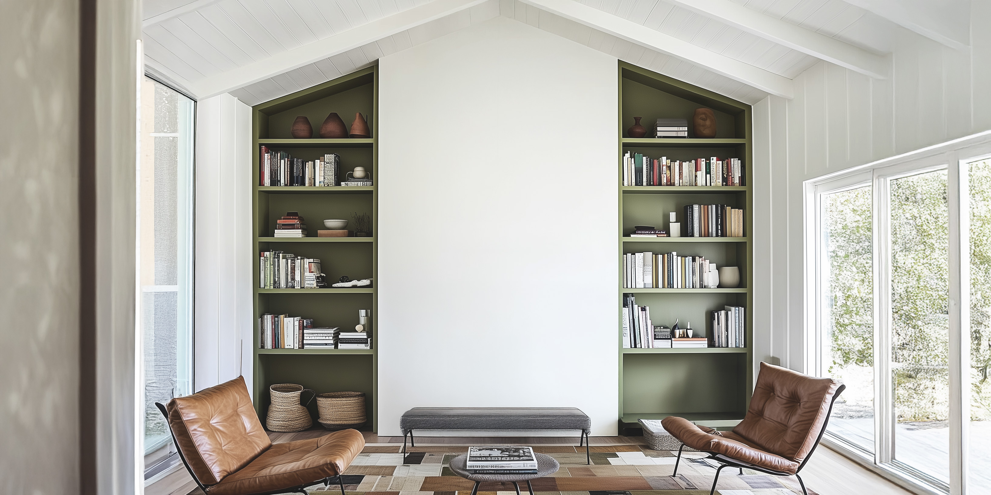 Charming floral wallpaper in a room setting