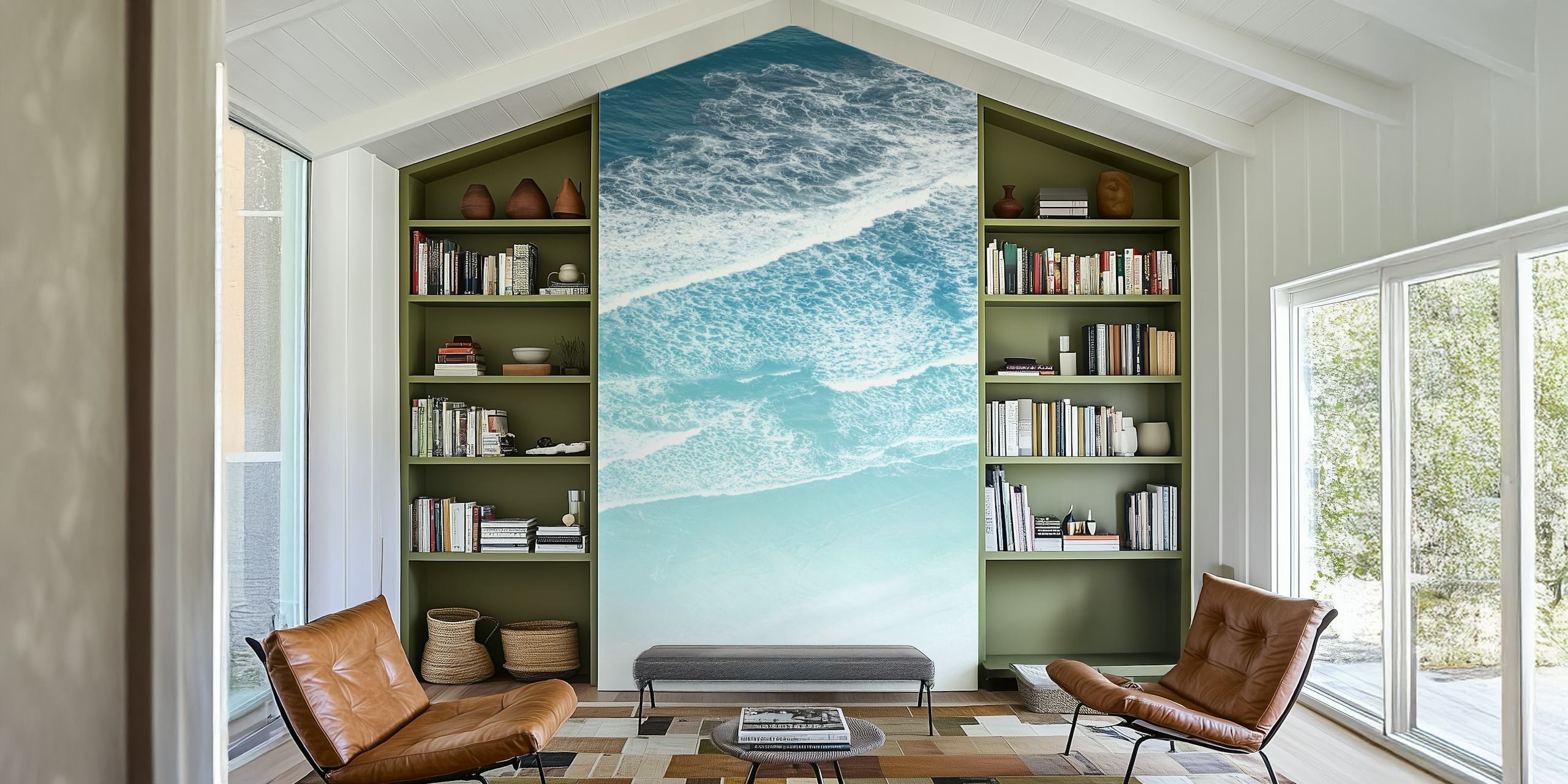Wallpaper featuring ocean waves