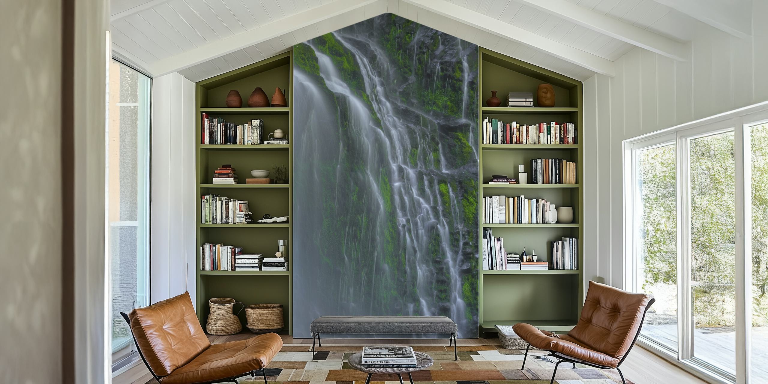 Flowing Grace behangontwerp in een kamer