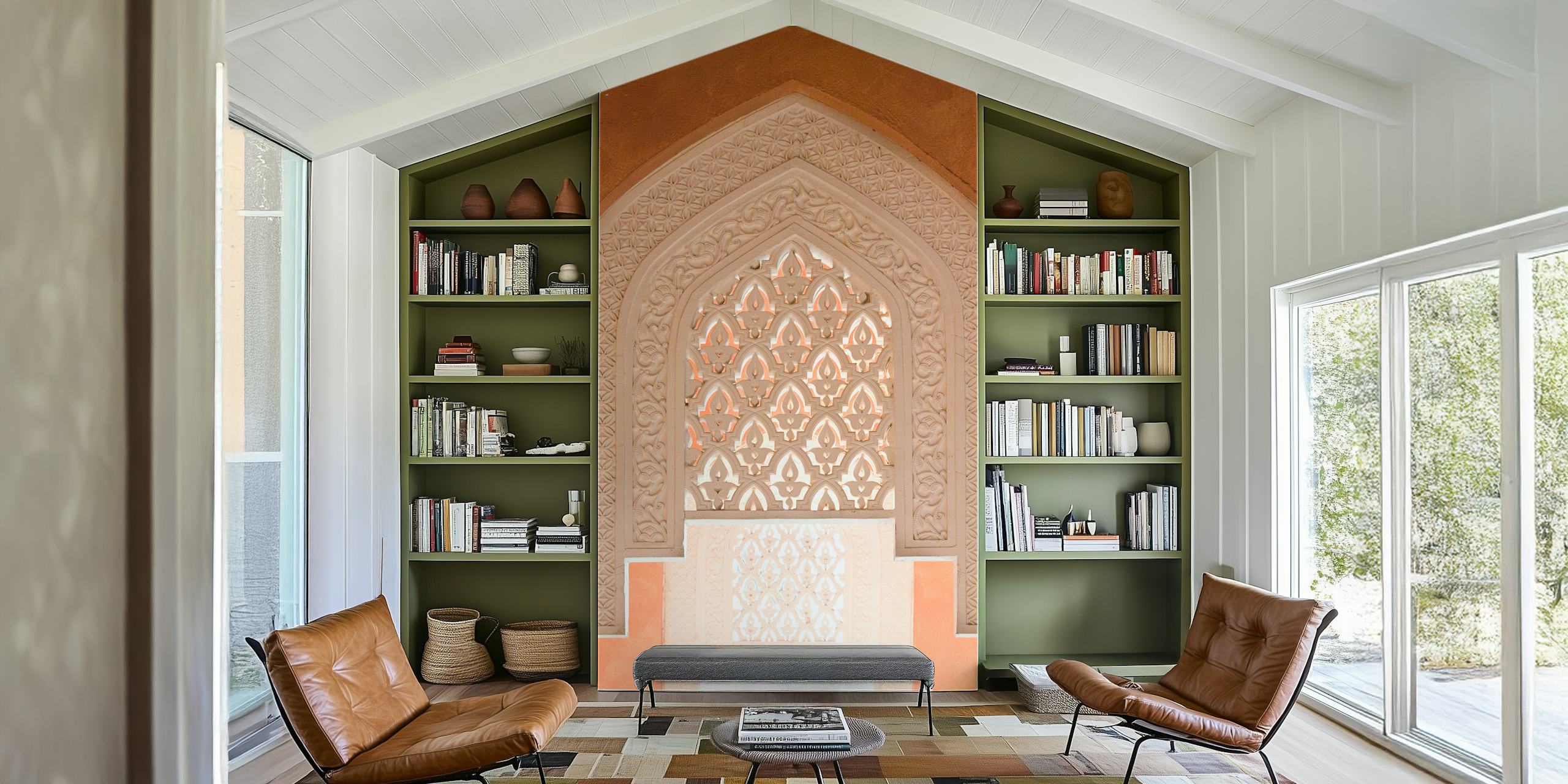 Oriental pattern tapeta u sobi