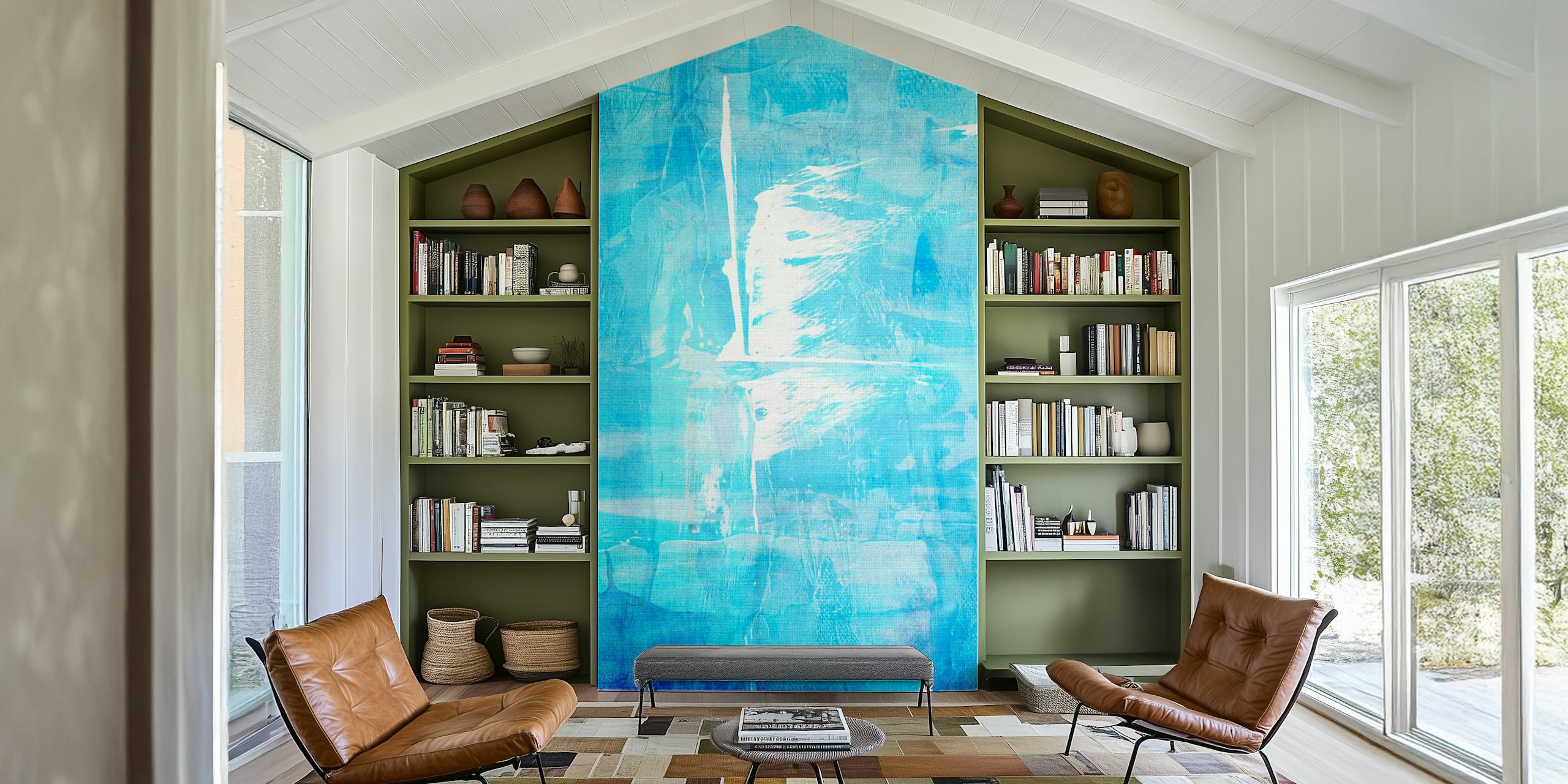 Sail 1 wallpaper in a modern room