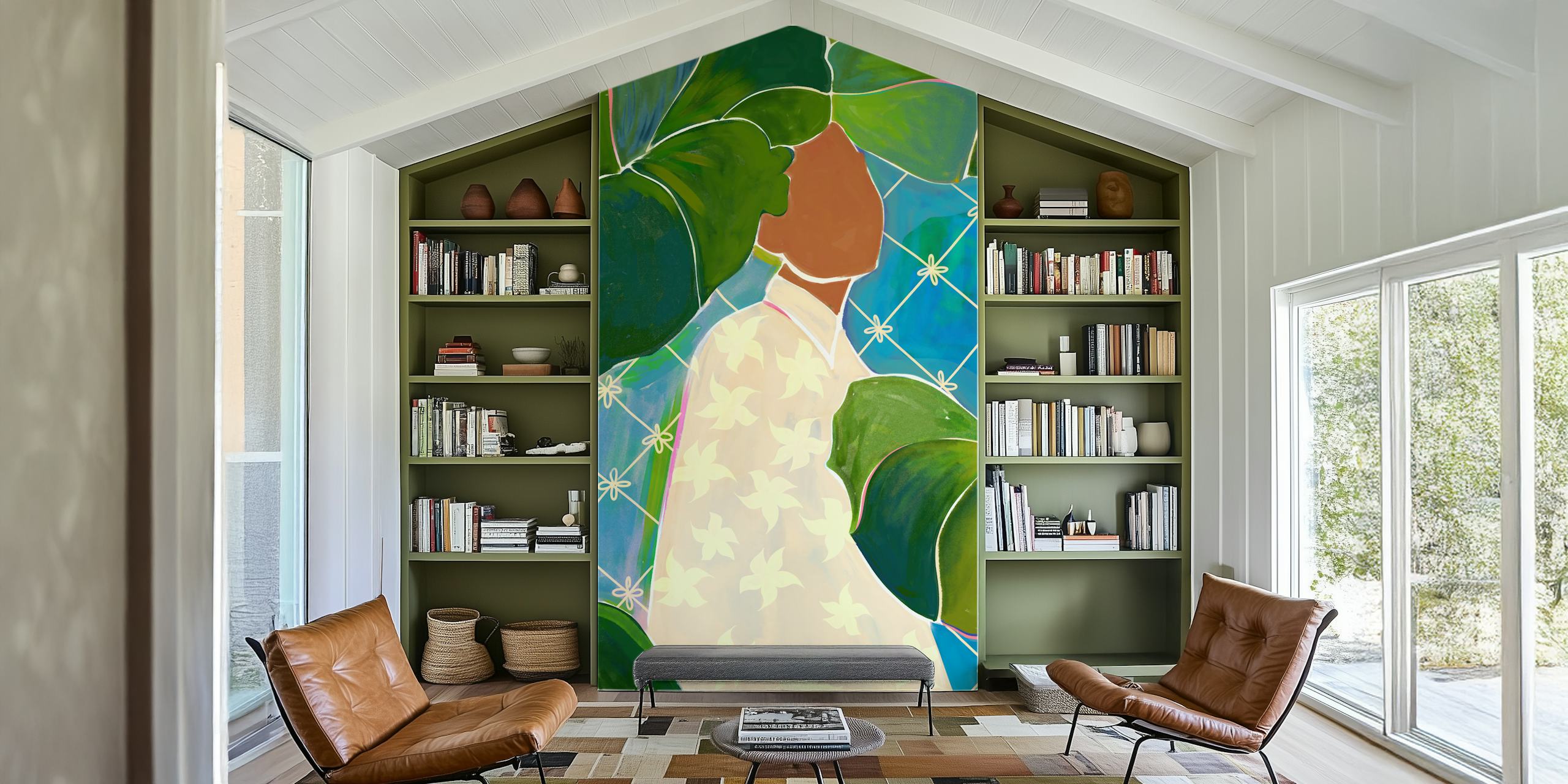Tropical Mood tapetti huoneasetelmassa