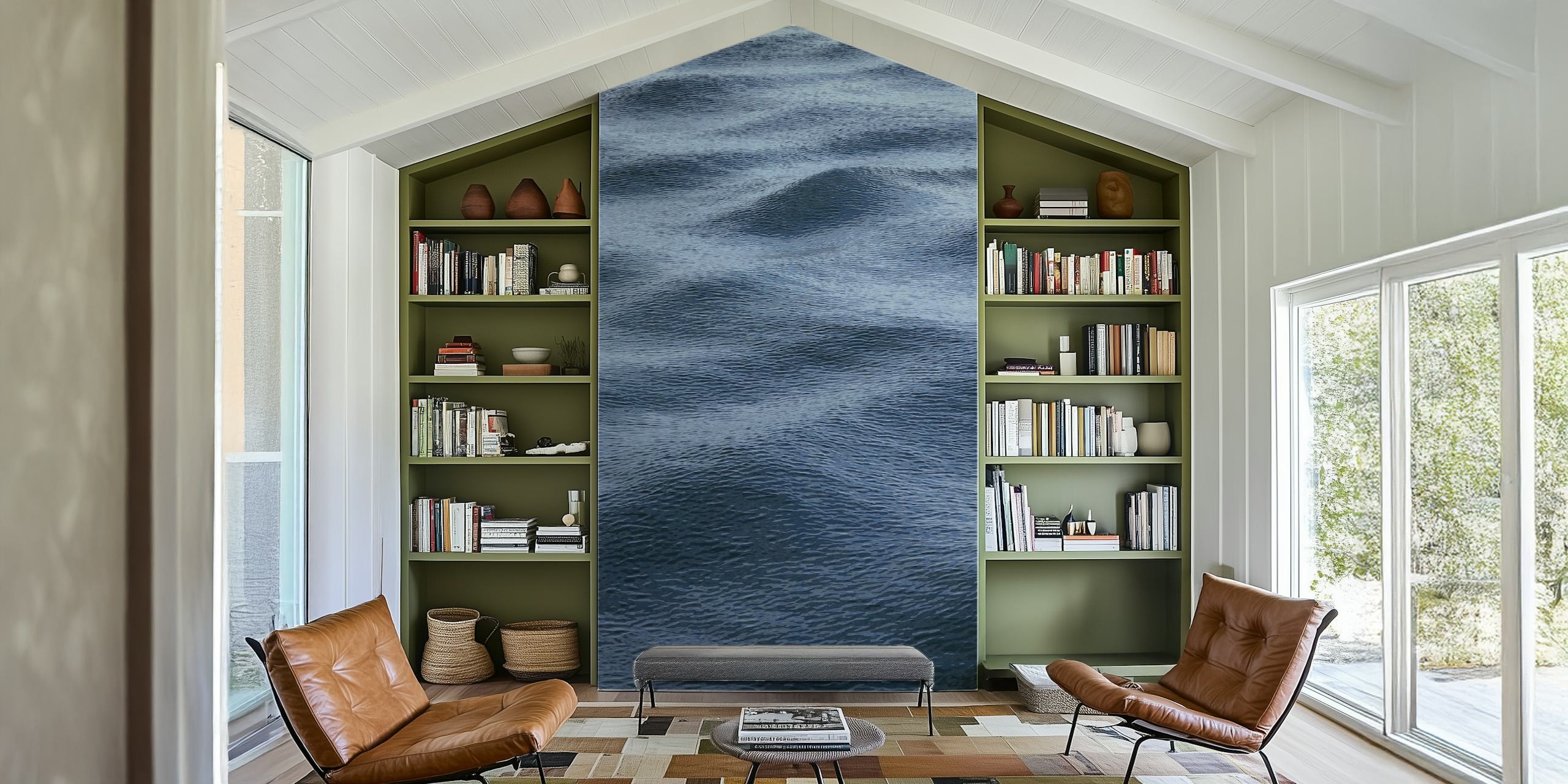 Design de papier peint Ocean Shivers 2 dans une pièce