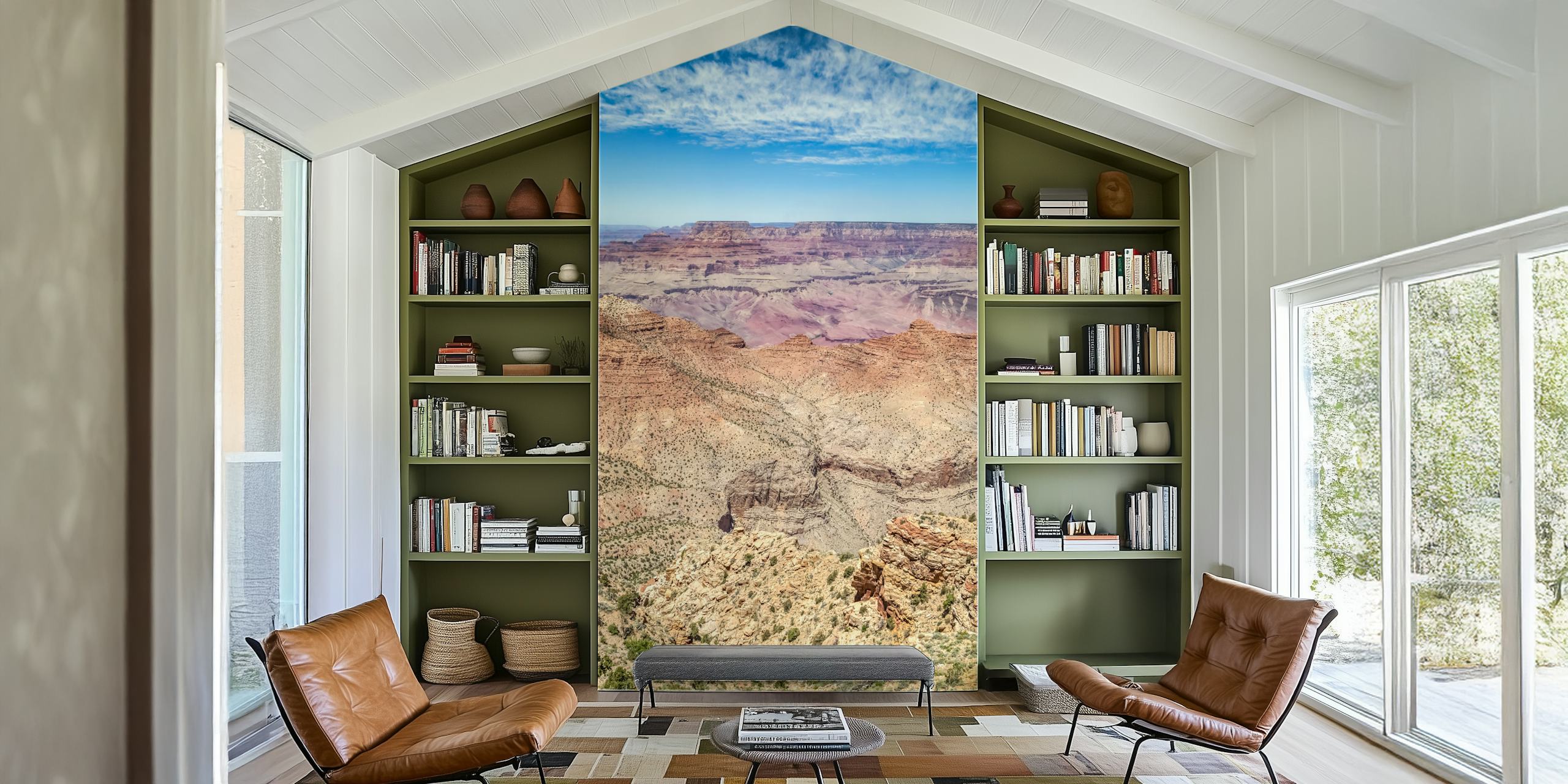 Desert View Grand Canyon wallpaper in a room