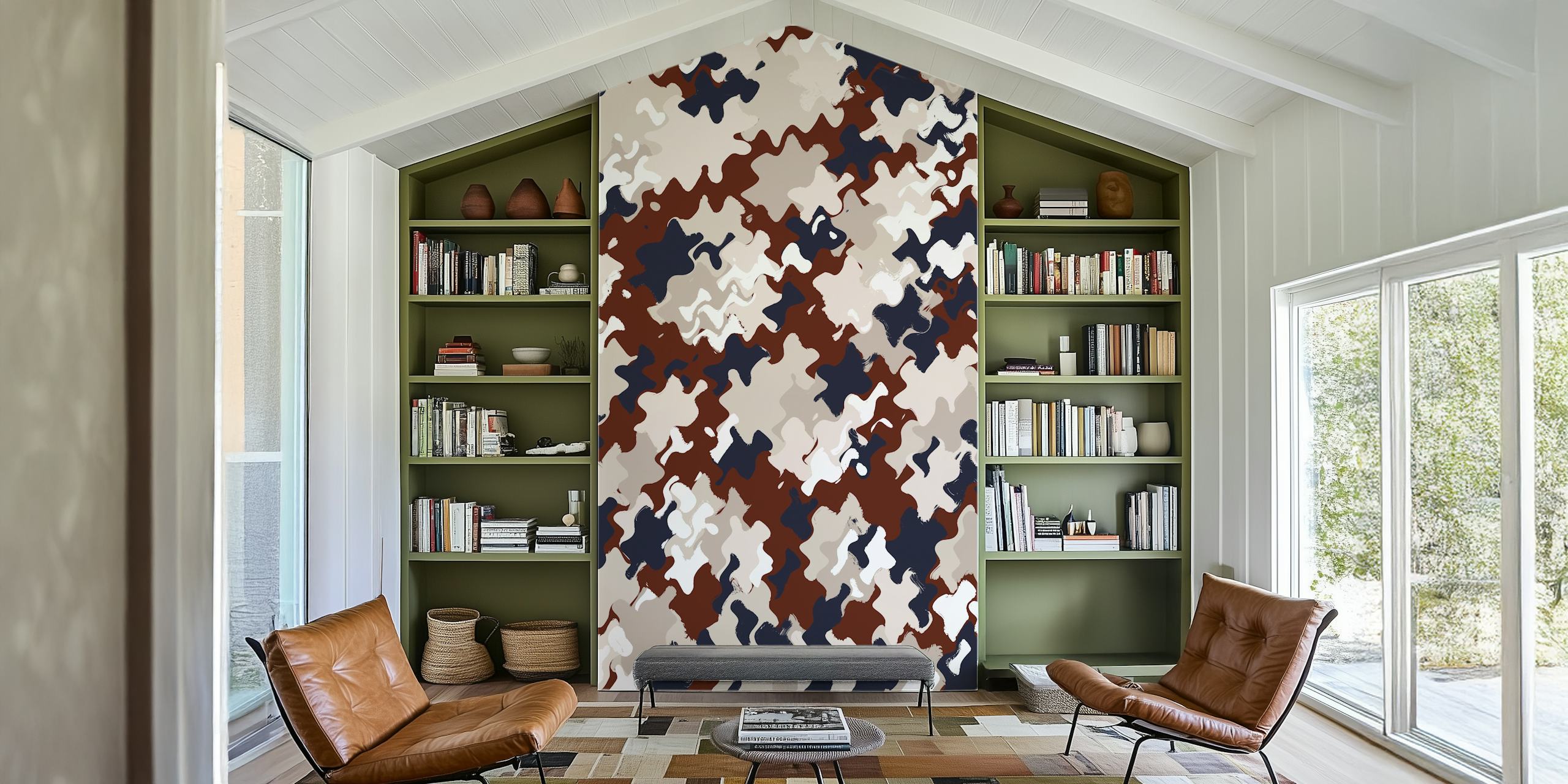Liquid Berries Pattern tapetti huoneessa