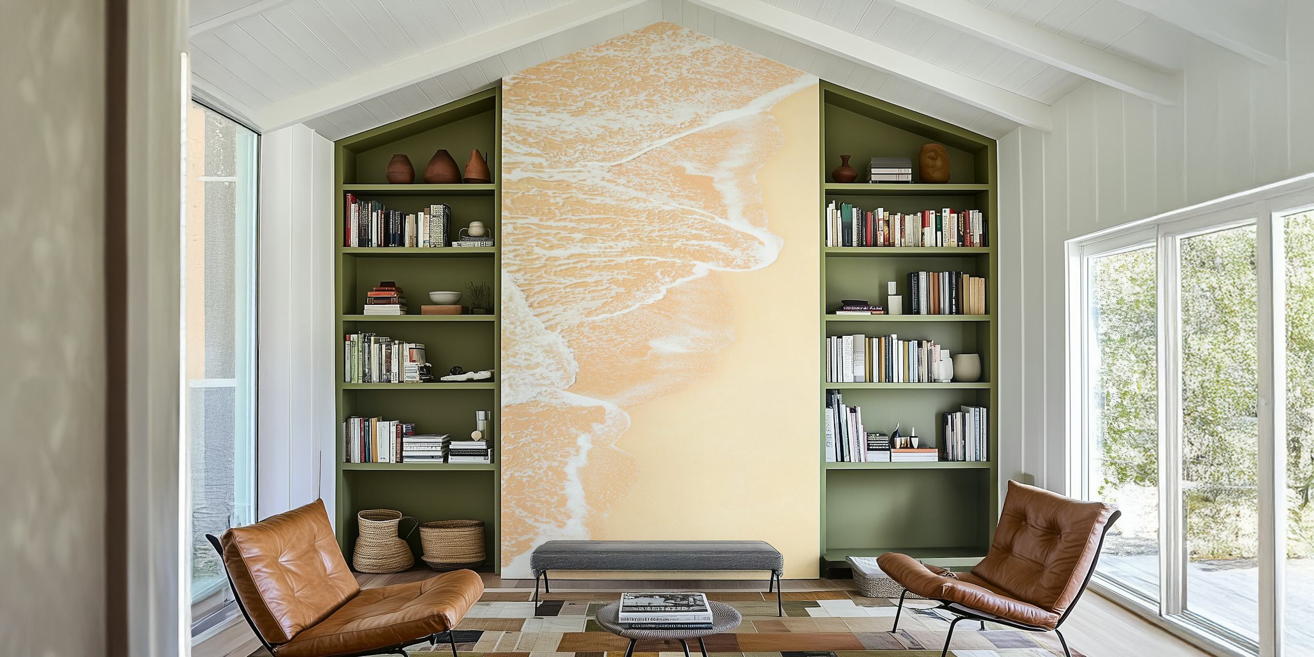 Atlantic Ocean wallpaper in a relaxing room