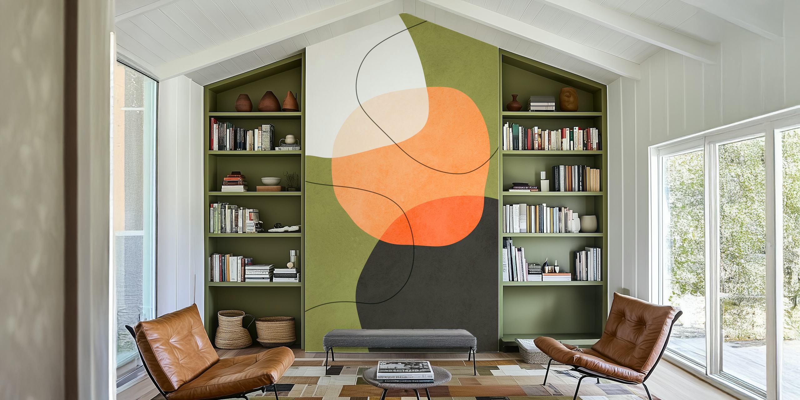 Modern geometric shapes 3 Design in einem Raum