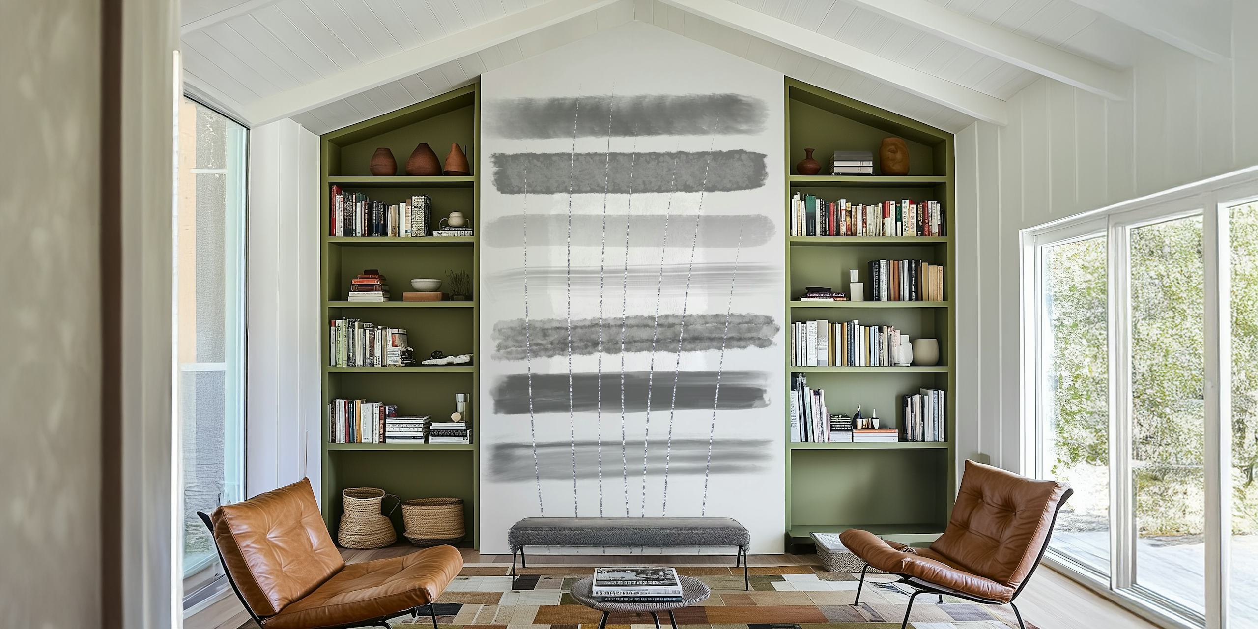 Abstract Painting No. 13 - Clarity papel de parede em um quarto