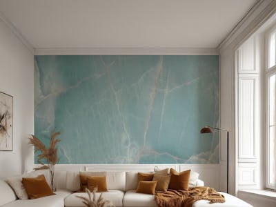 Serene Blue Marble Waves