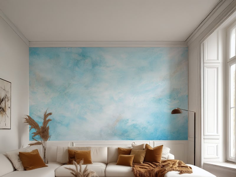 Soft Blue Abstract Art