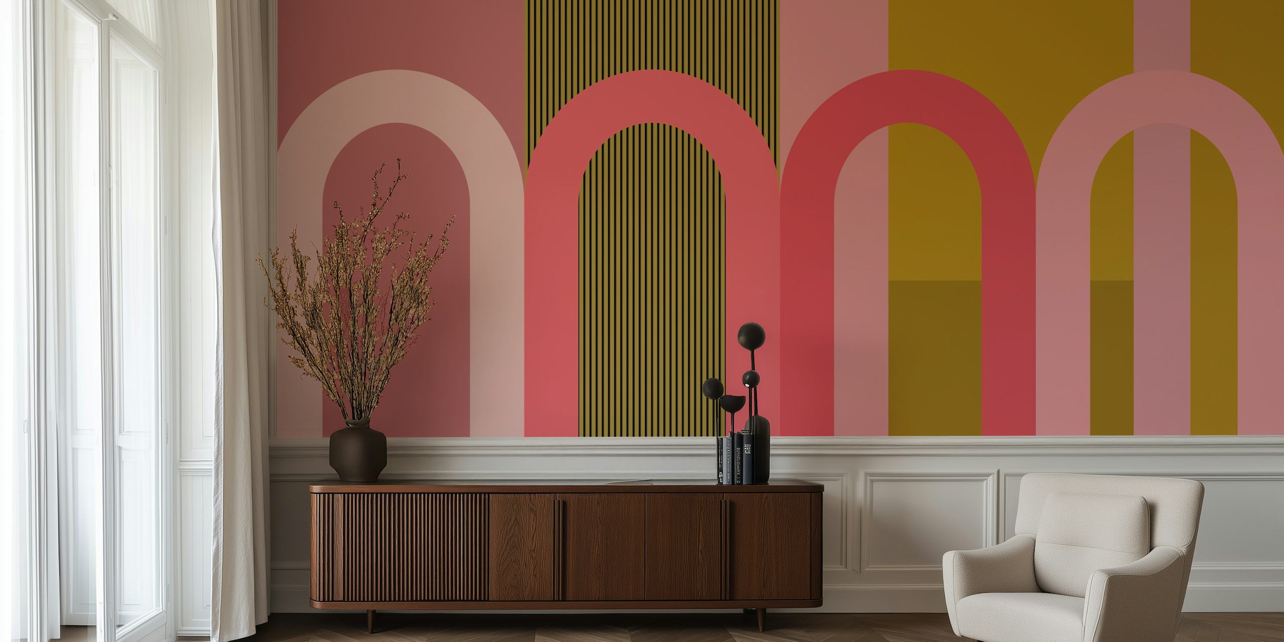 Tapeta Contemporary Arch Design u sobi