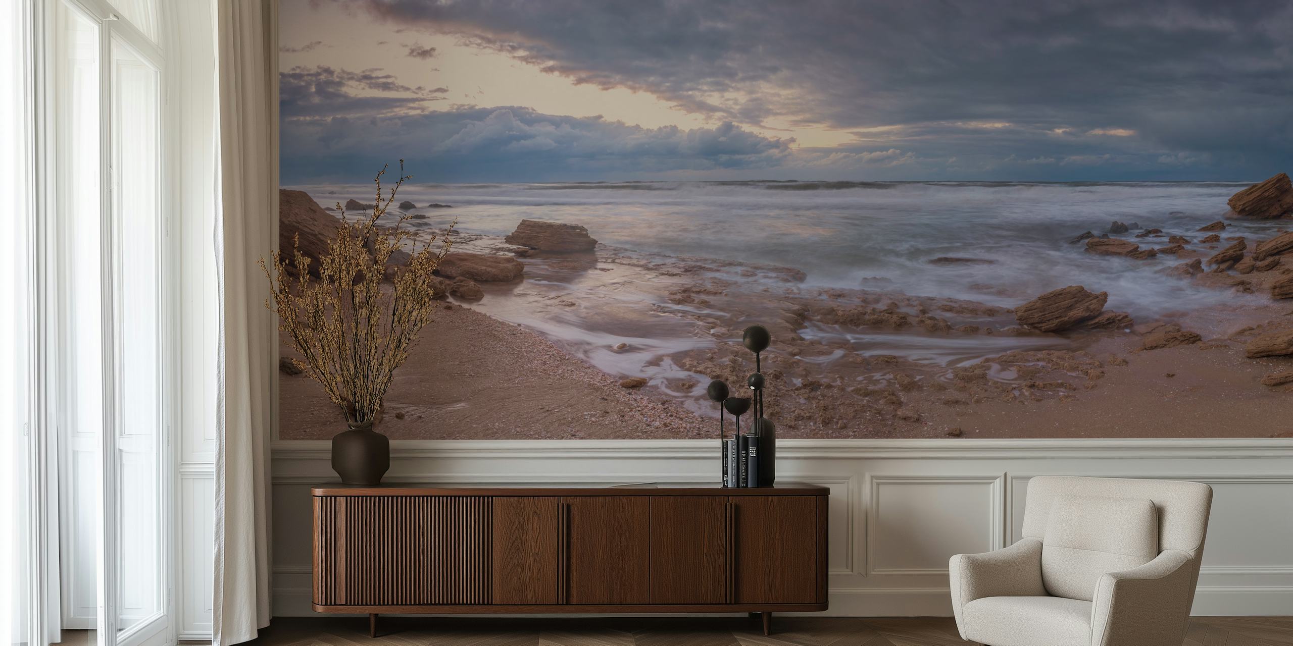 Dead Sea Landscape Tapete in einem Raum