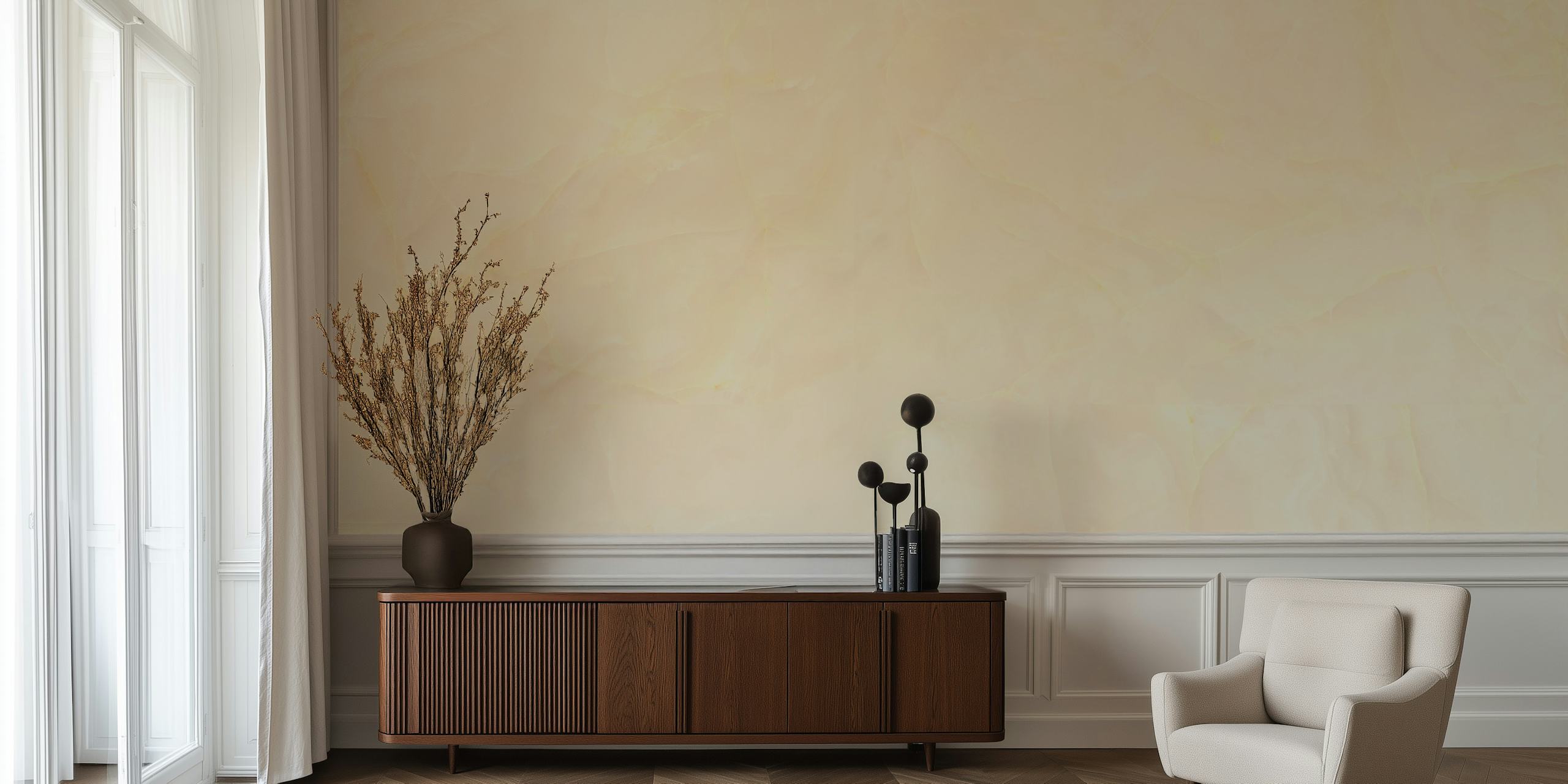 Tapeta Luxury Beige Onyx Marble u sobi