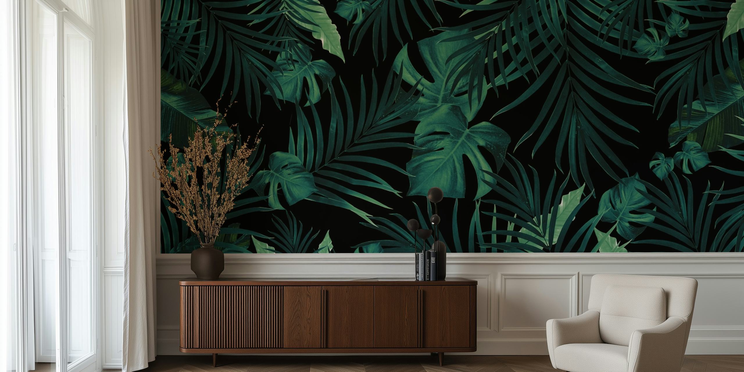 Tropical Jungle Night tapeta u sobi