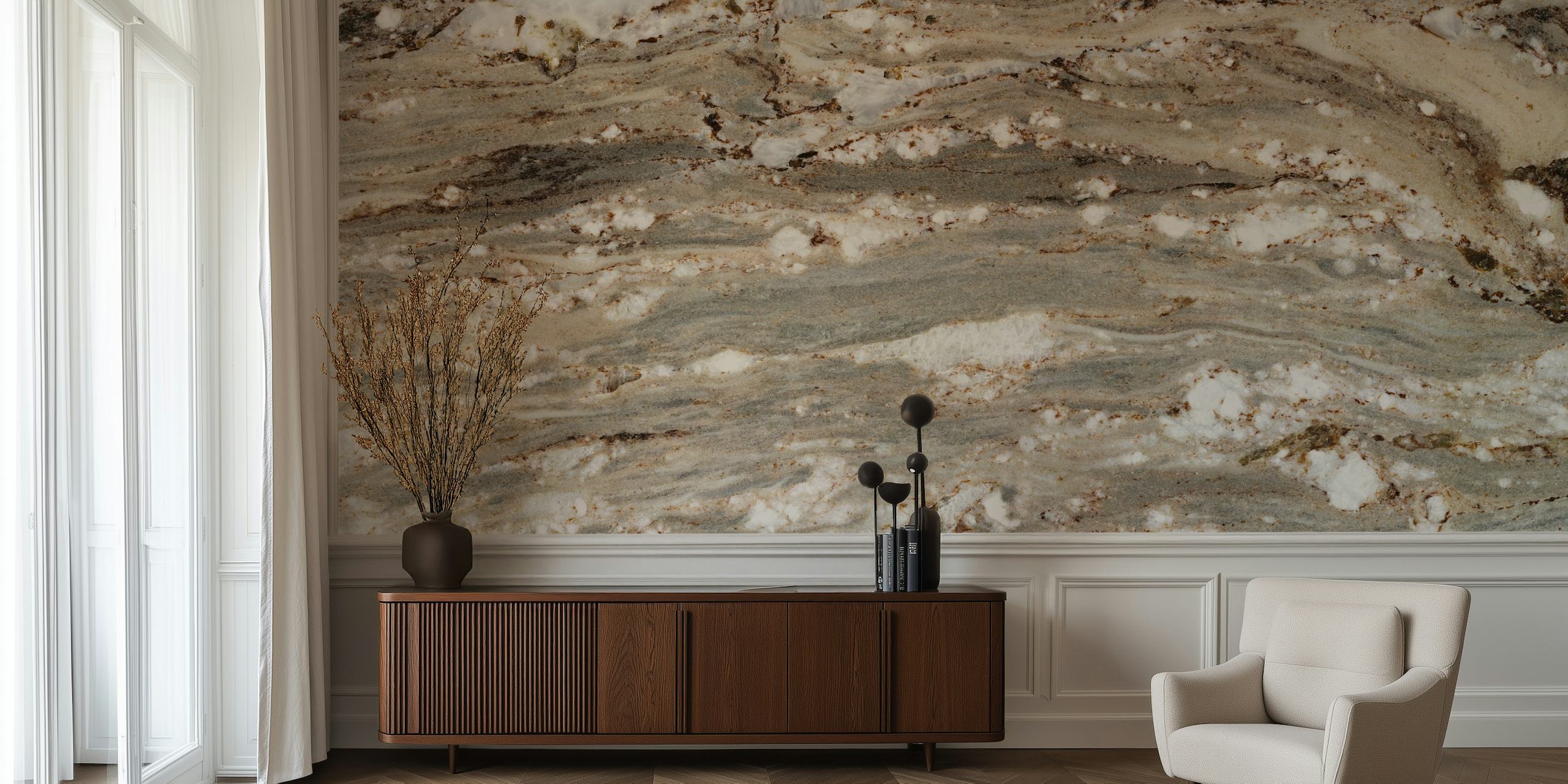 carta da parati Natural Stone Tile Textures in una stanza