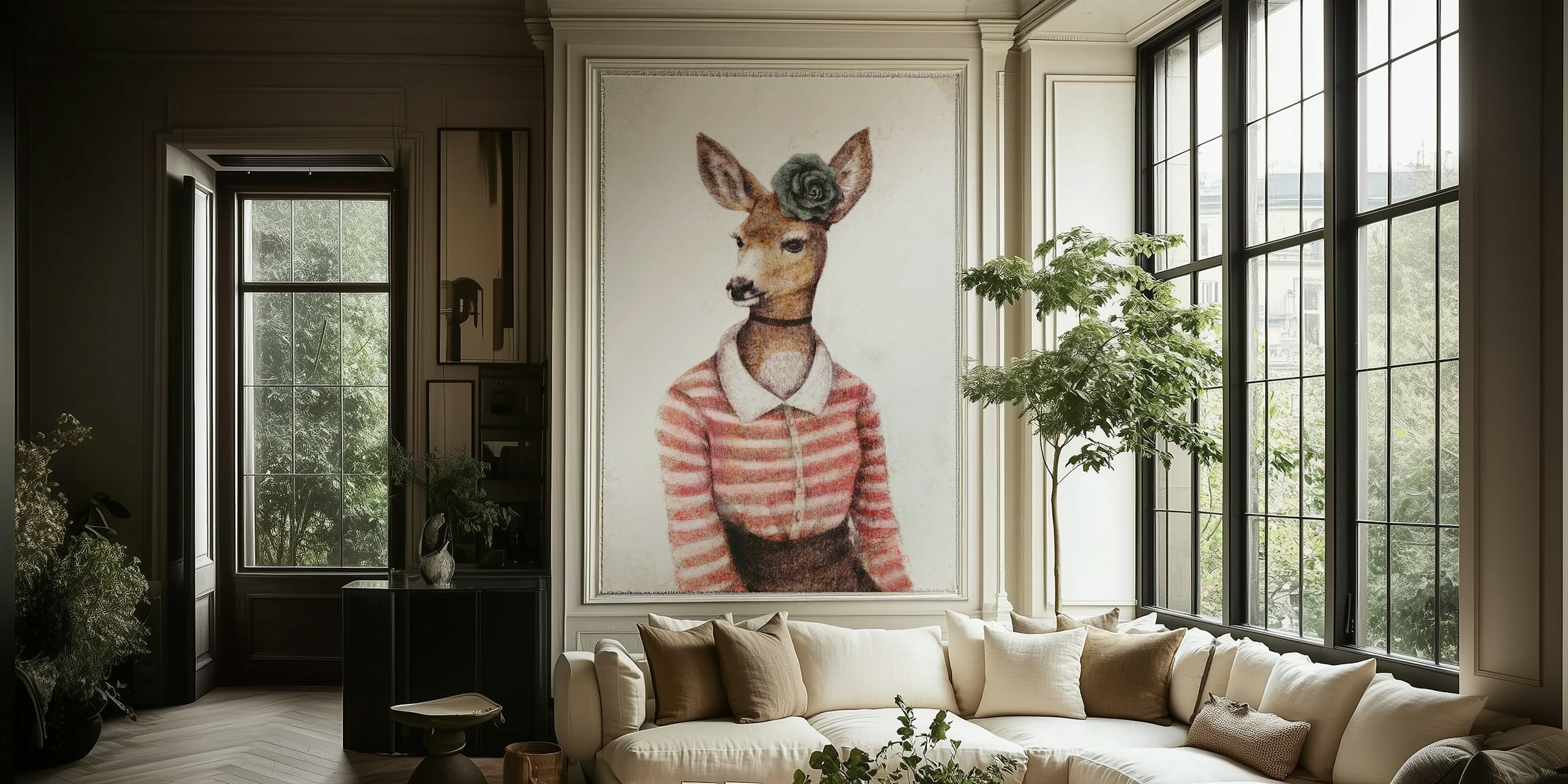 Wild Thing Tapetdesign in einem Raum